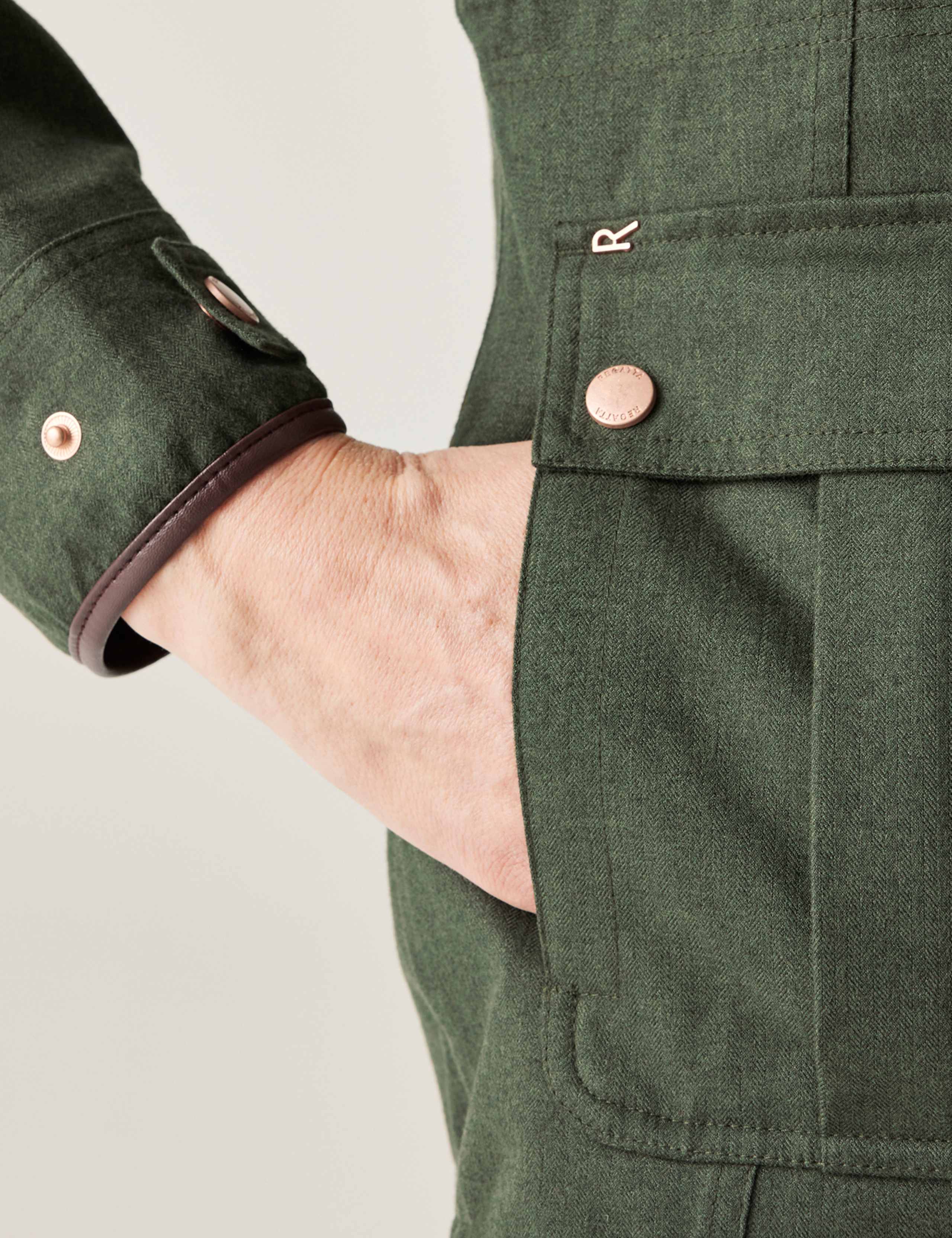 Alixa Hooded Funnel Neck Utility Jacket 7 of 9