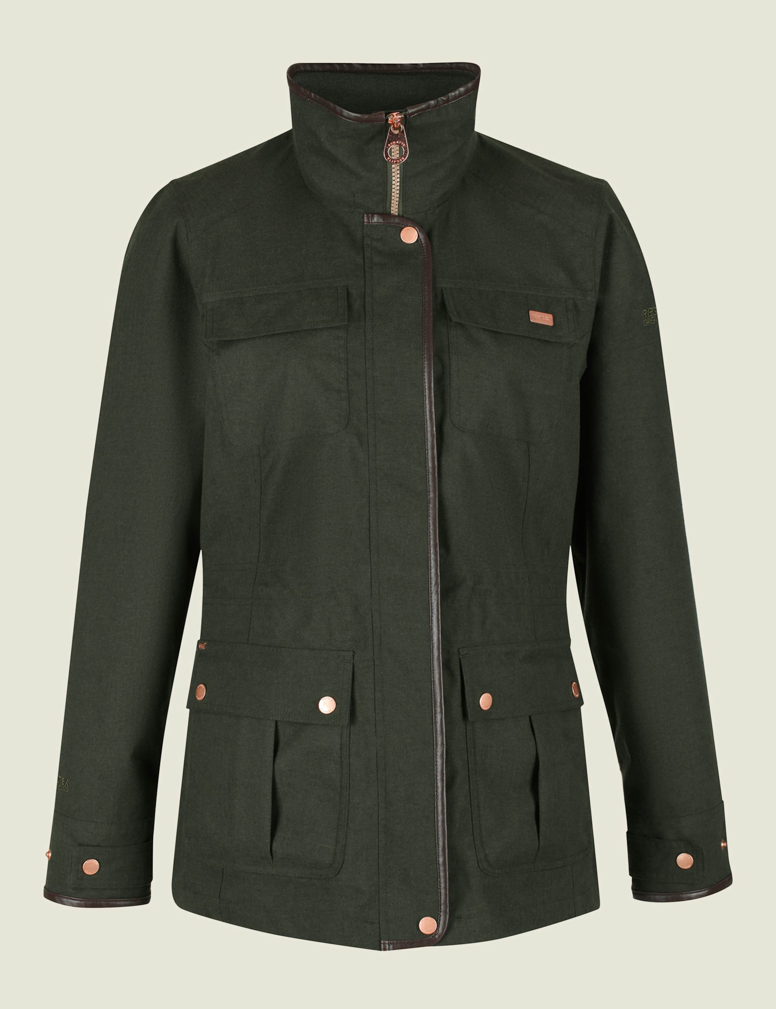 Alixa Hooded Funnel Neck Utility Jacket 2 of 9