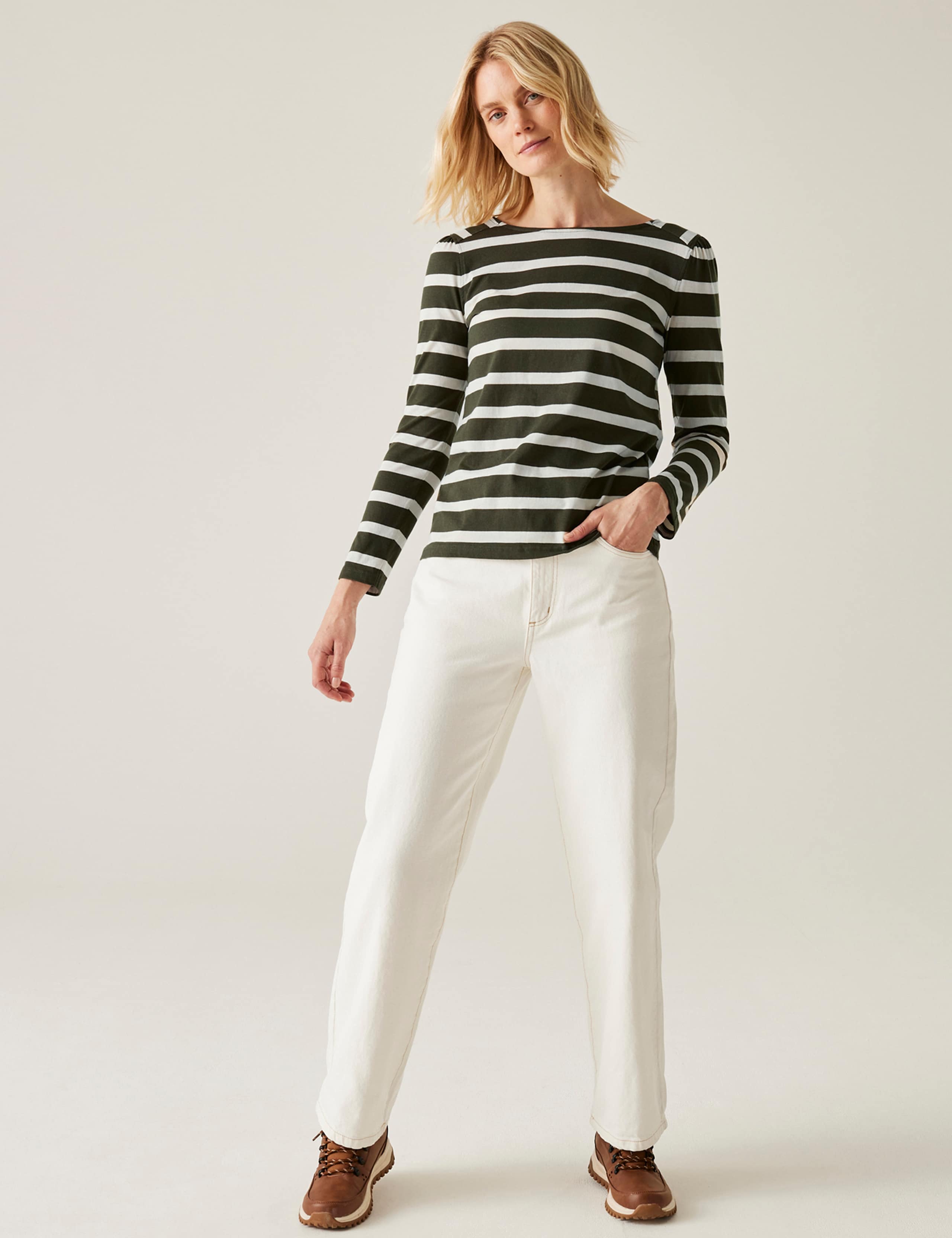Federica Pure Cotton Striped Top 3 of 5