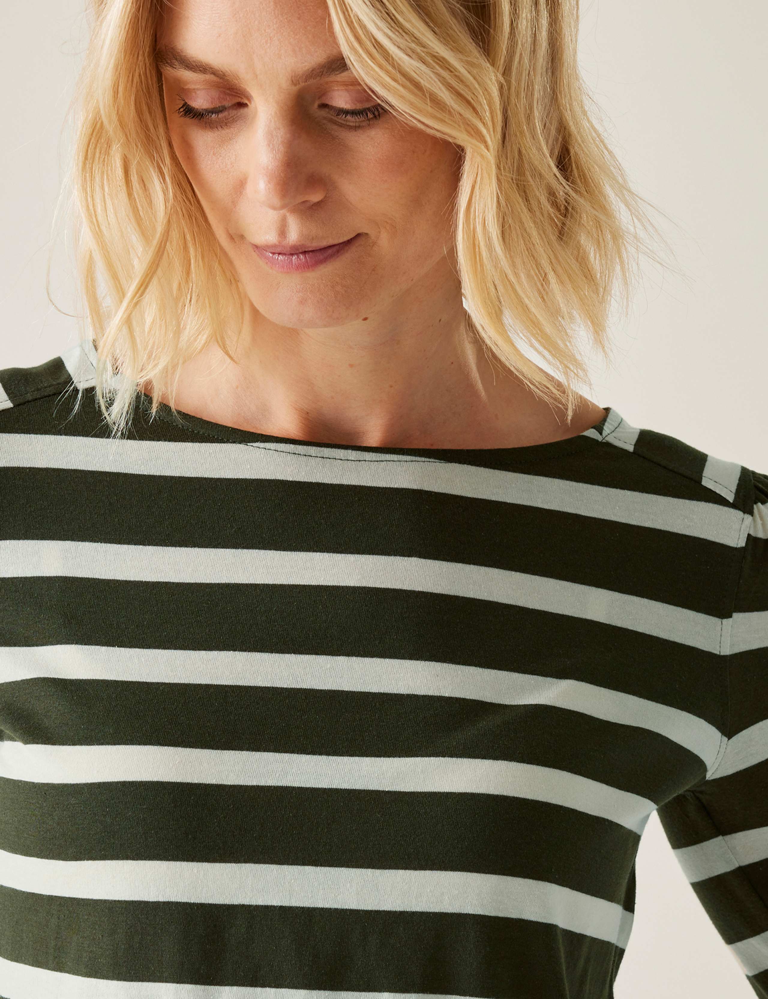 Federica Pure Cotton Striped Top 5 of 5