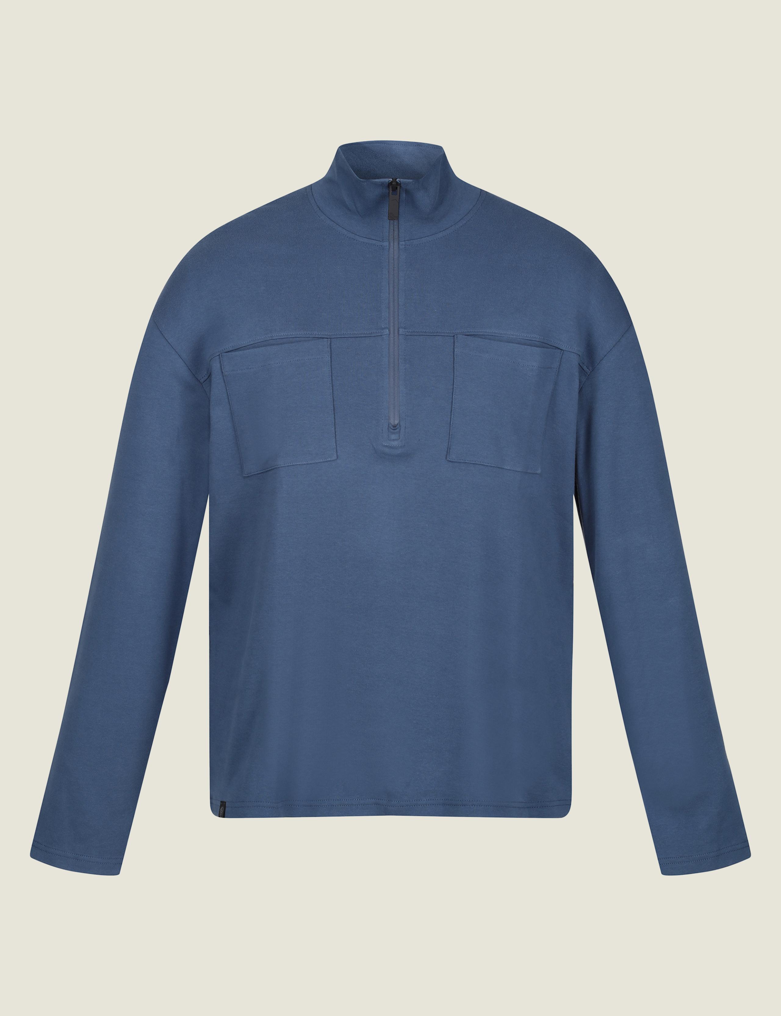 Ferdo Pure Cotton Half Zip Sweatshirt 2 of 5