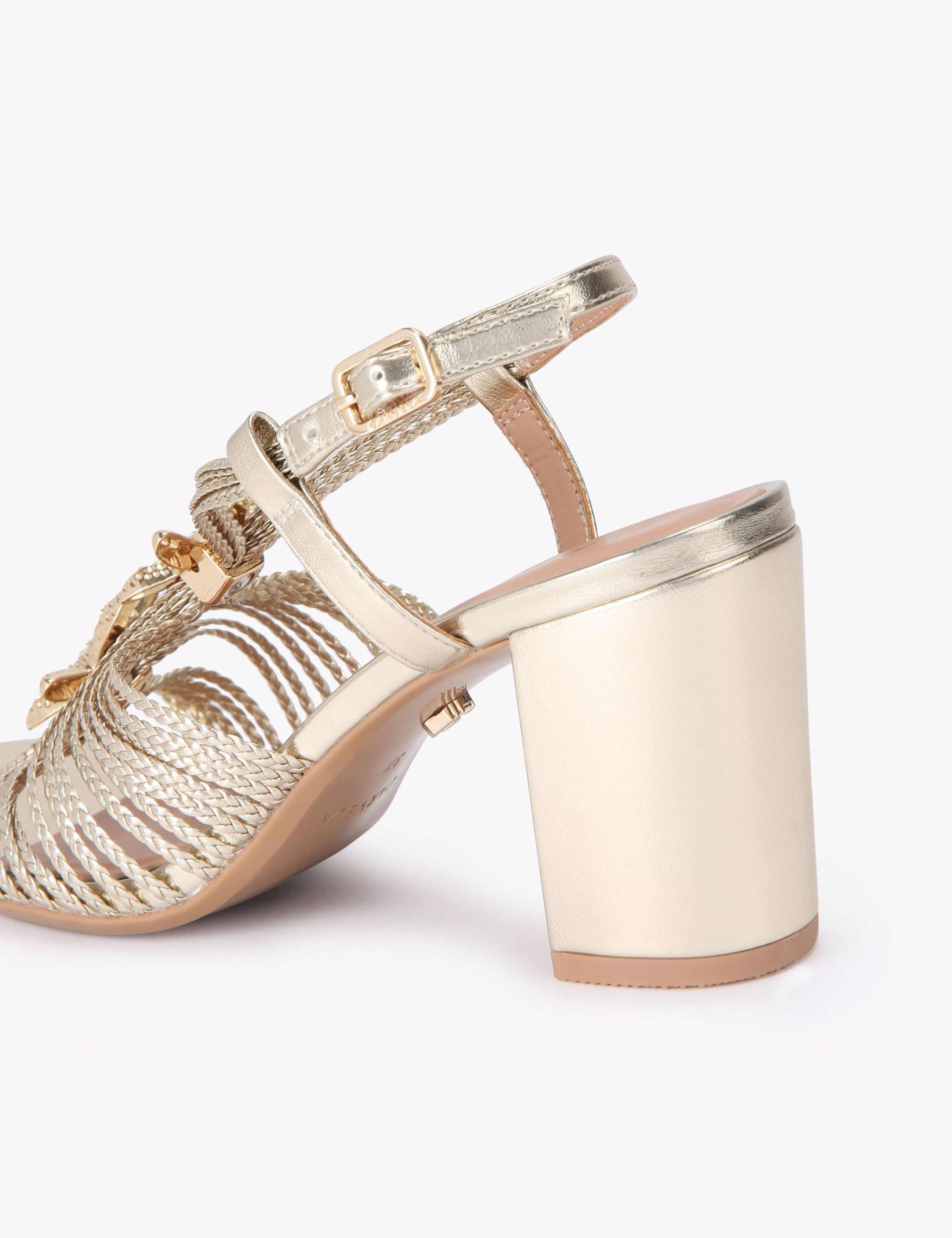 Metallic Starfish Block Heel Sandals 4 of 4