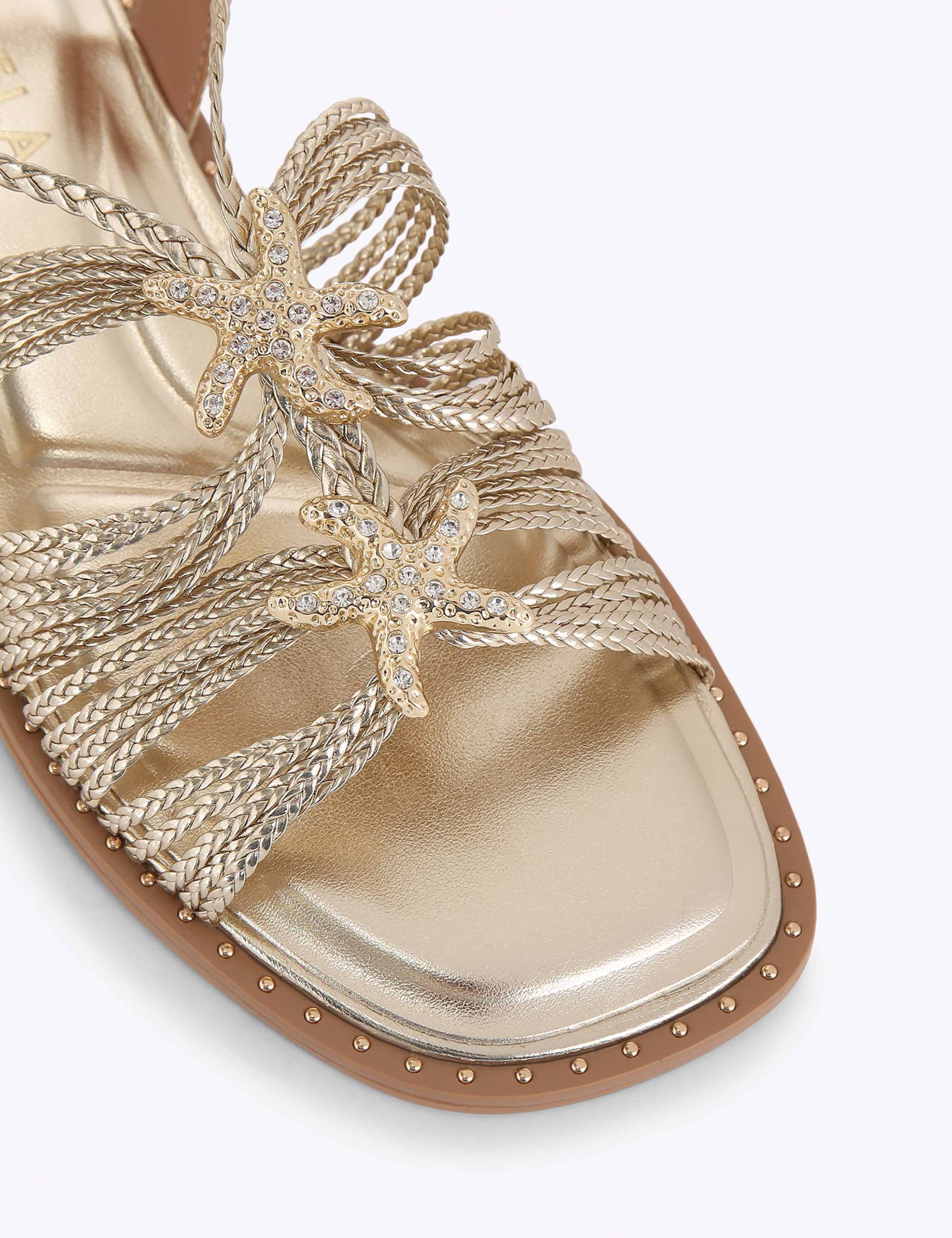 Embellished Ankle Tie Gladiator Sandals 4 of 4