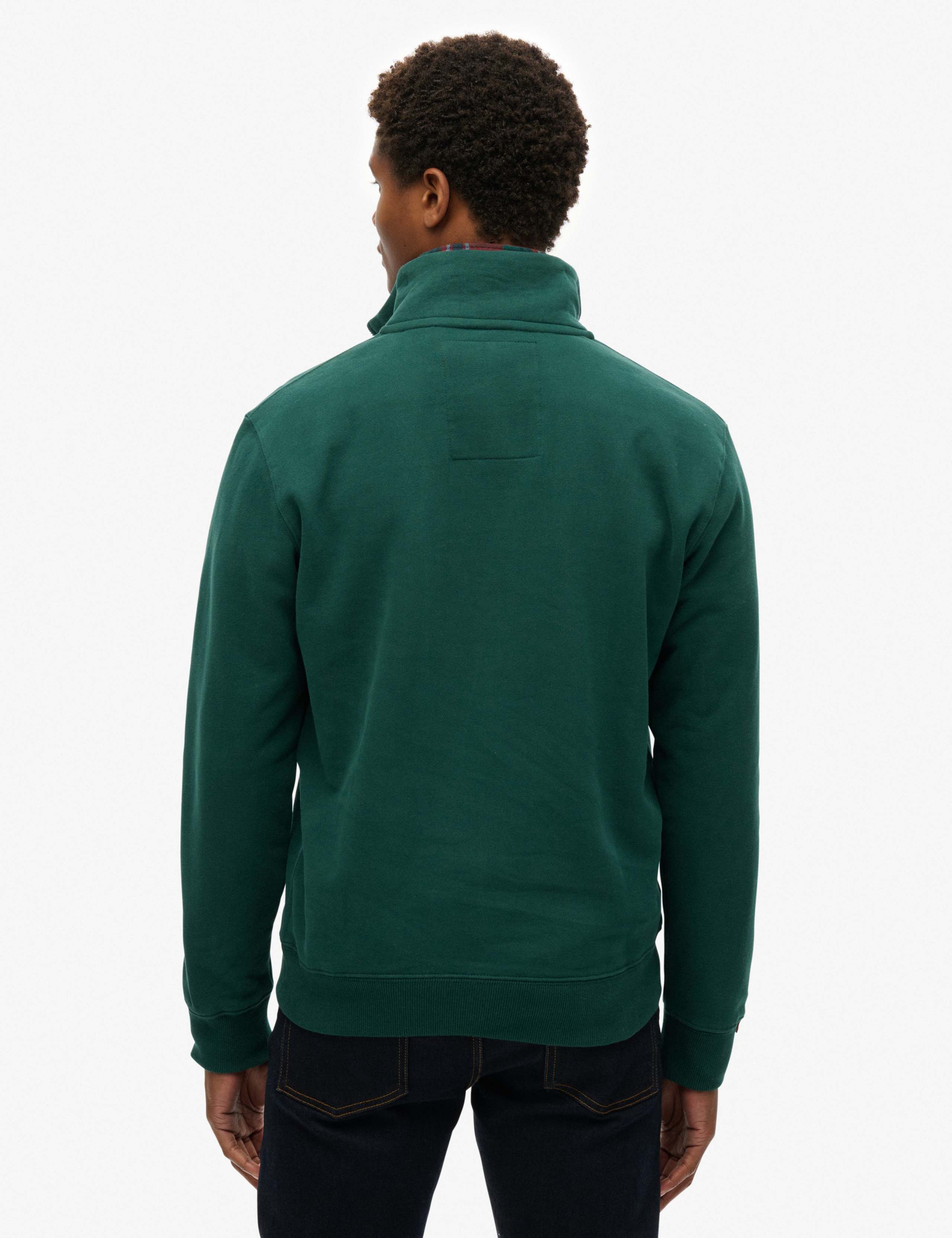 Slim Fit Cotton Rich Half-Zip Sweatshirt 4 of 5