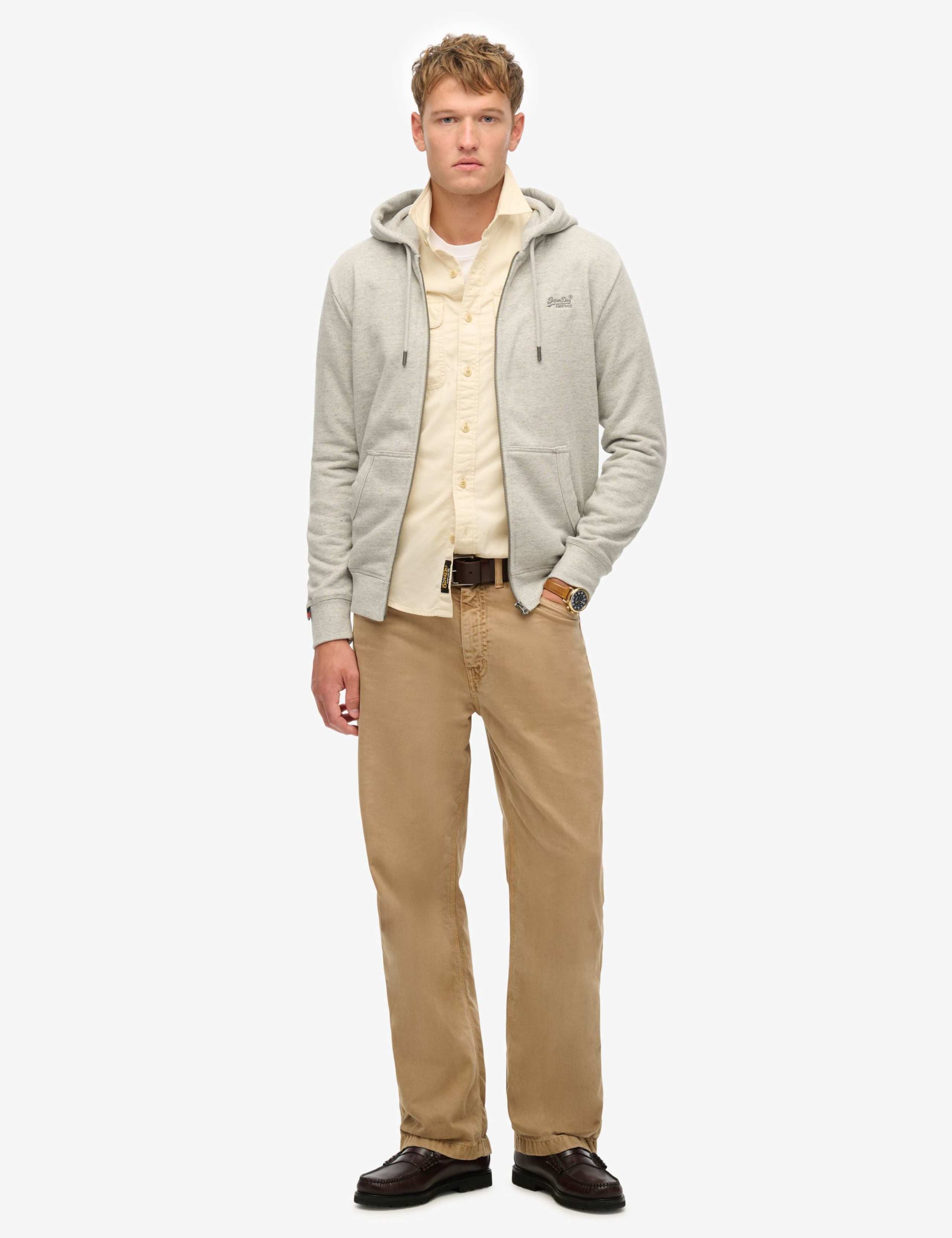 Slim Fit Cotton Rich Zip Up Hoodie 4 of 4