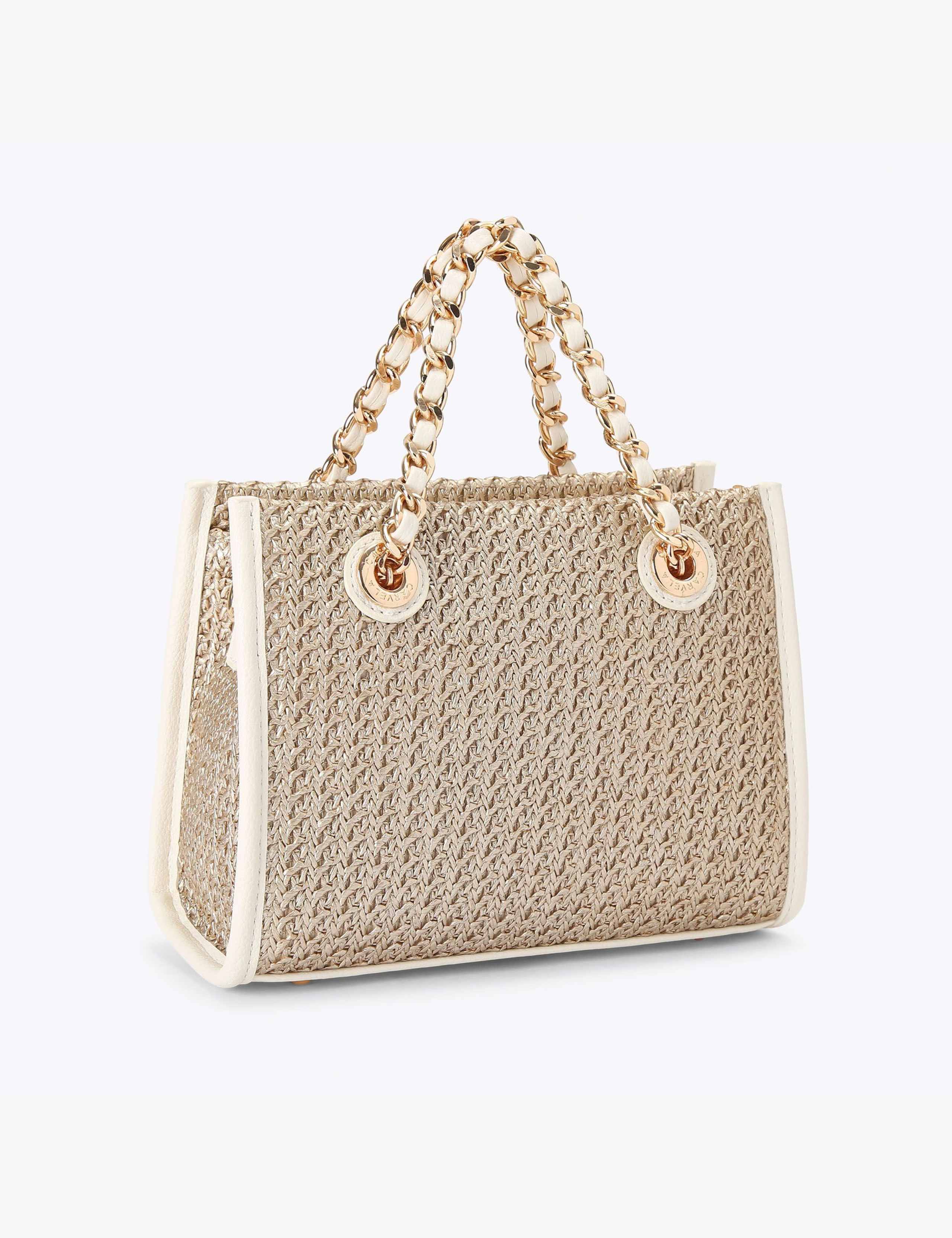 Metallic Top Handle Tote Bag 3 of 4