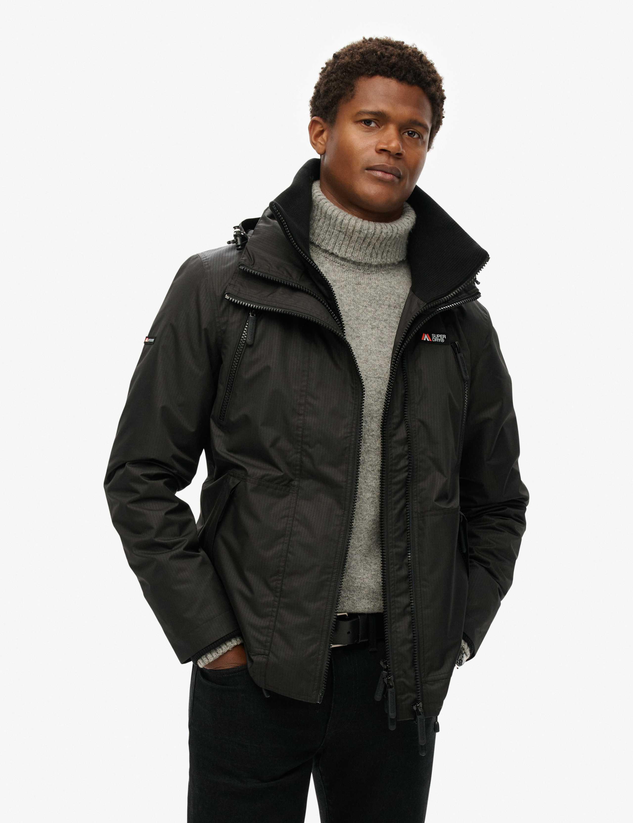 Hooded Waterproof Windbreaker Jacket 1 of 8