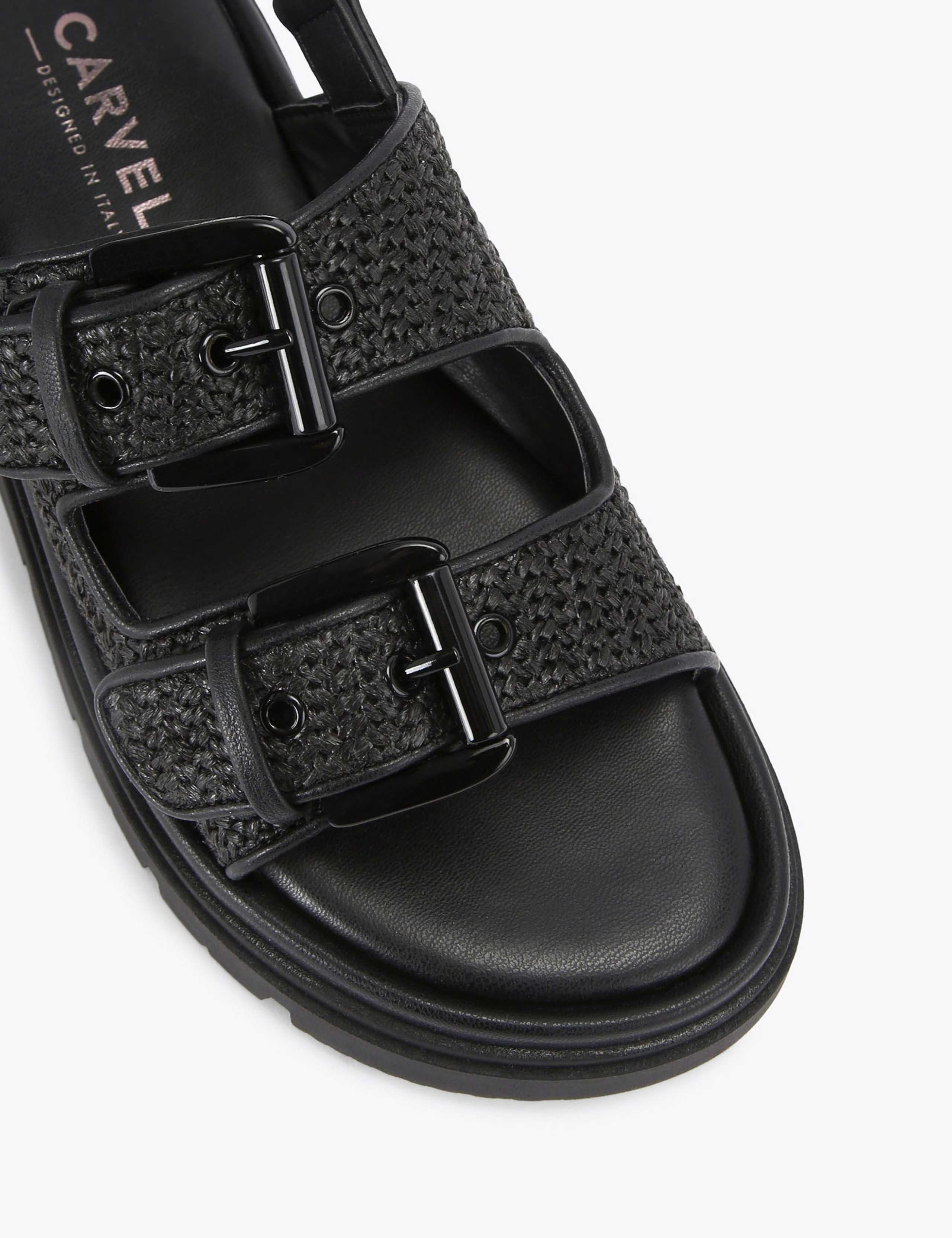 Woven Buckle Flatform Slingback Sandals 3 of 5