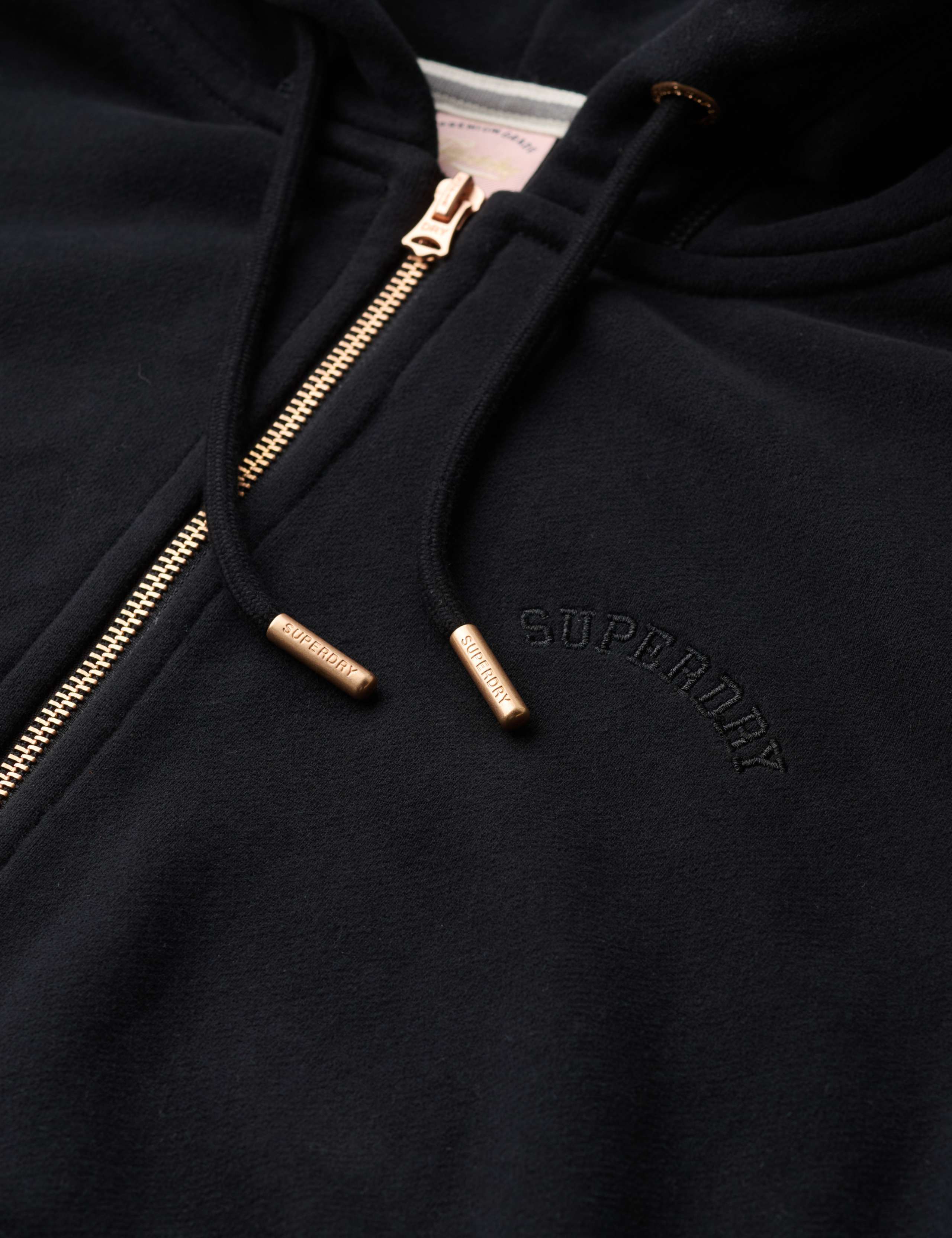Cotton Rich Zip Up Embroidered Logo Hoodie 5 of 5