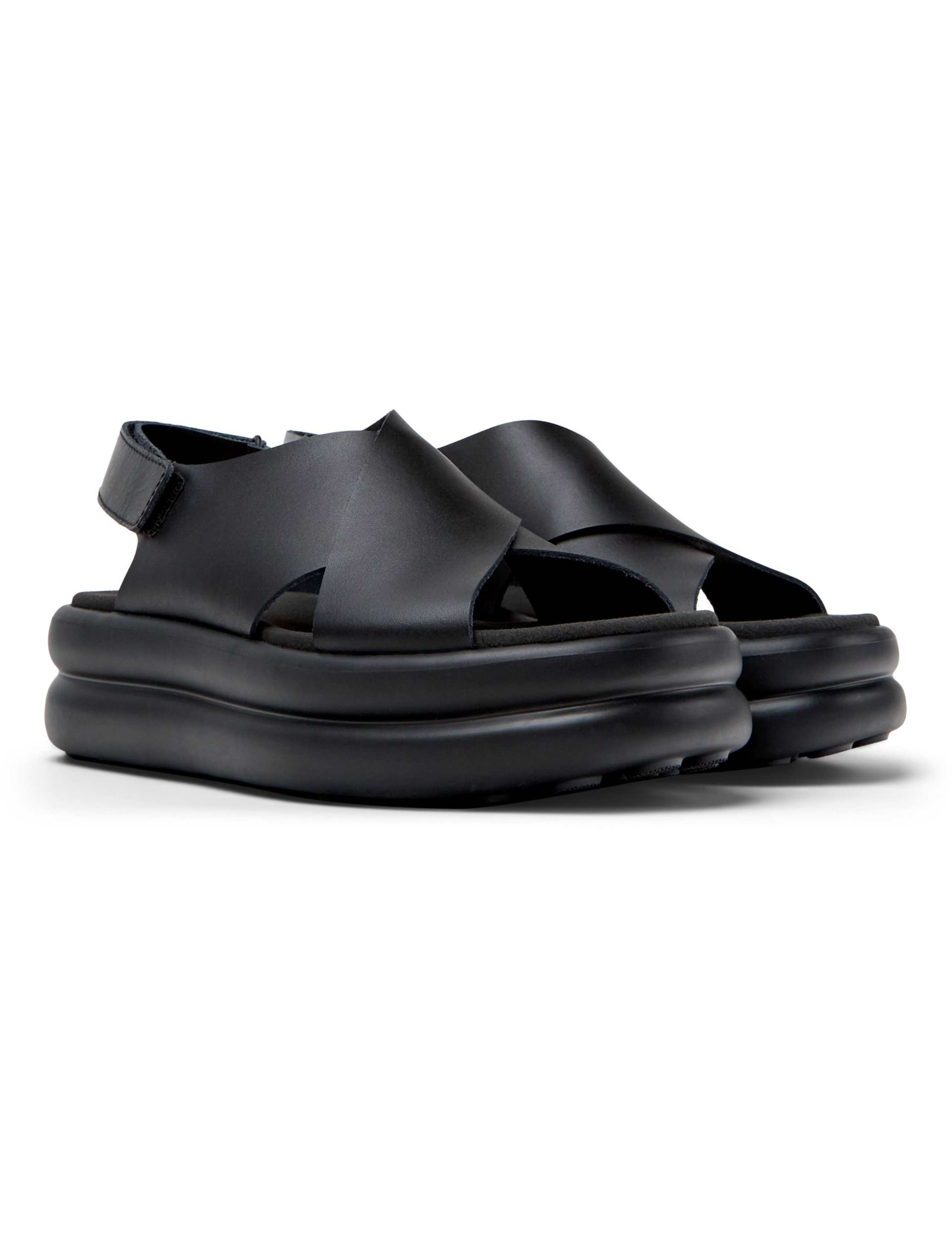 Leather Flatform Sandals 3 of 5