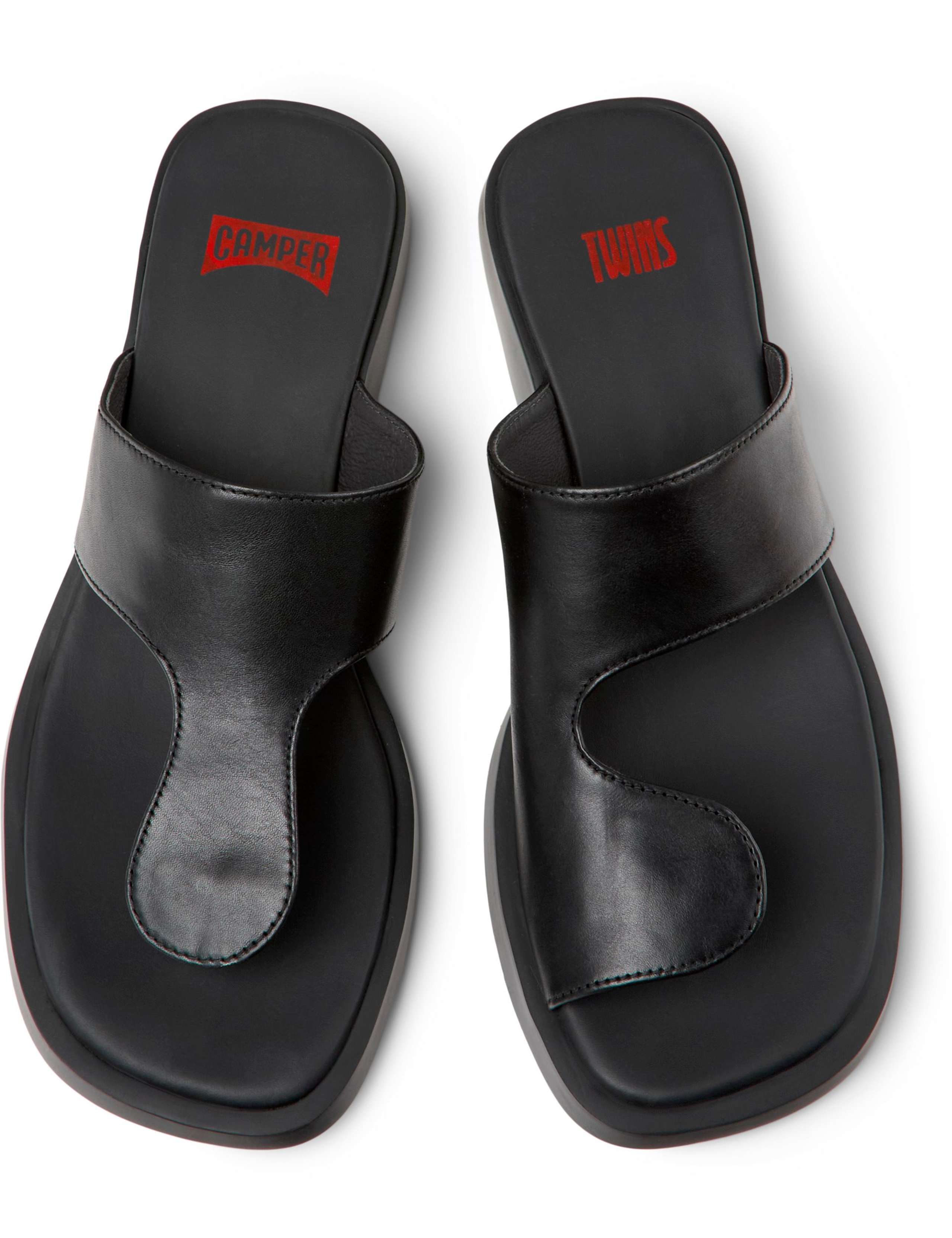 Leather T Bar Sandals 2 of 5