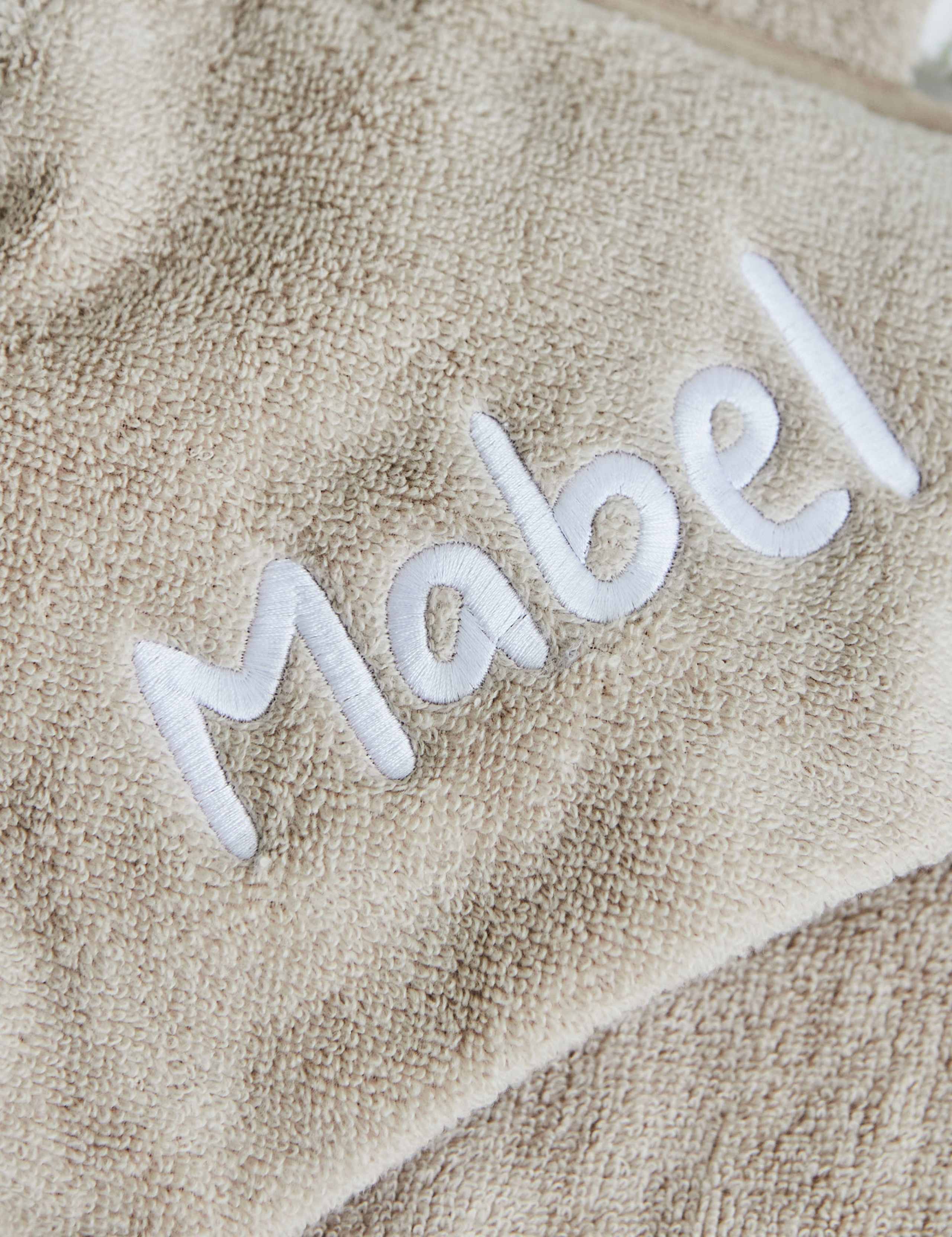Personalised Small Oatmeal Hooded Towel 2 of 2