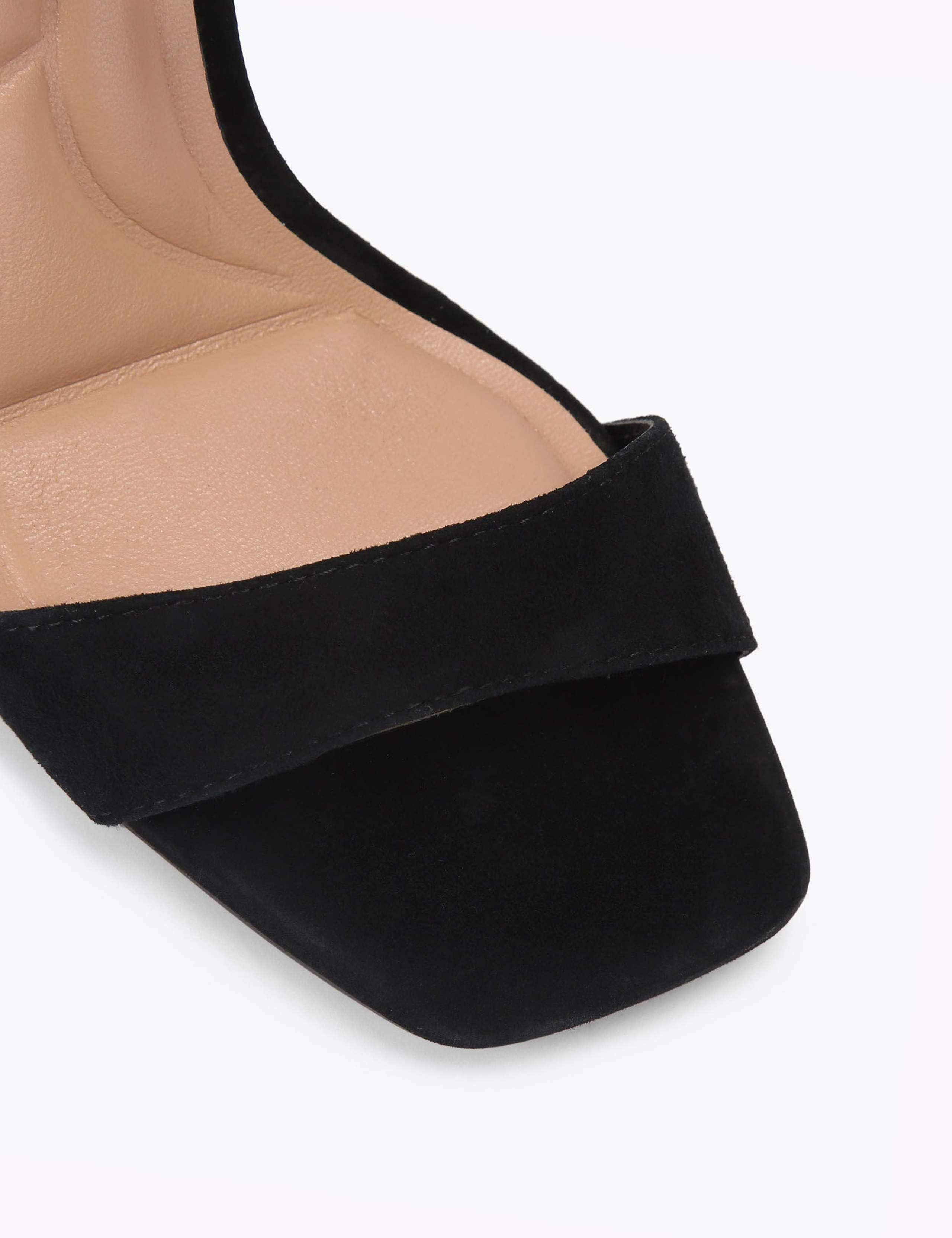 Leather Ankle Strap Block Heel Sandals 3 of 4