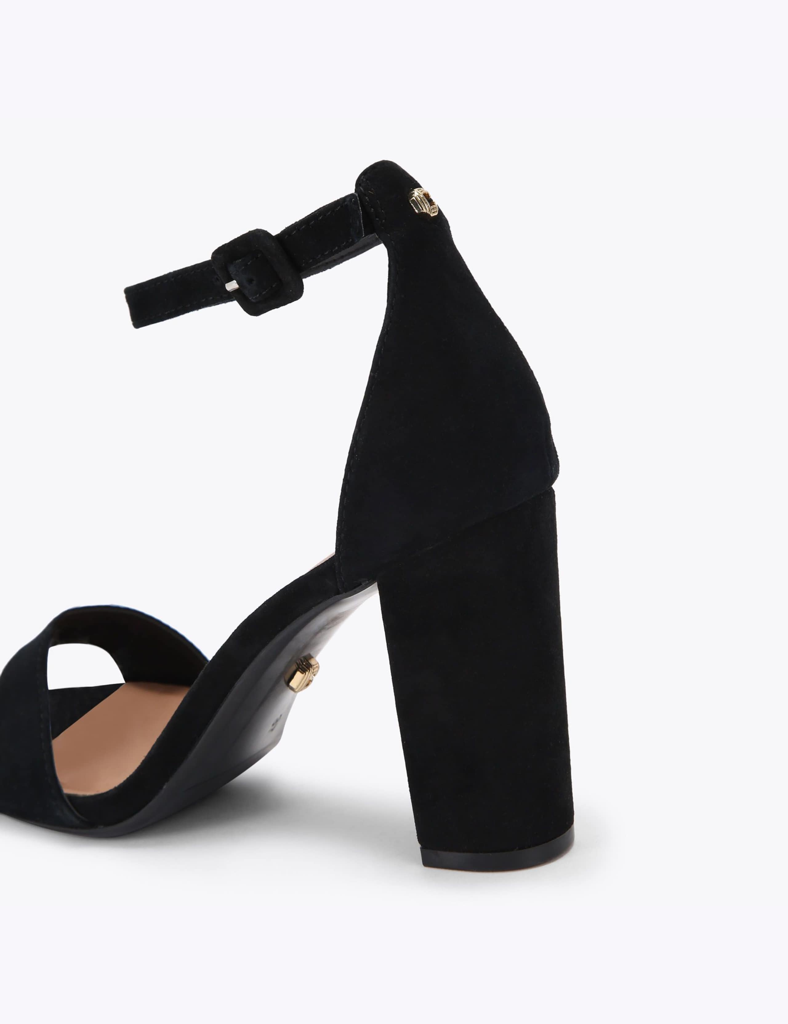 Leather Ankle Strap Block Heel Sandals 4 of 4