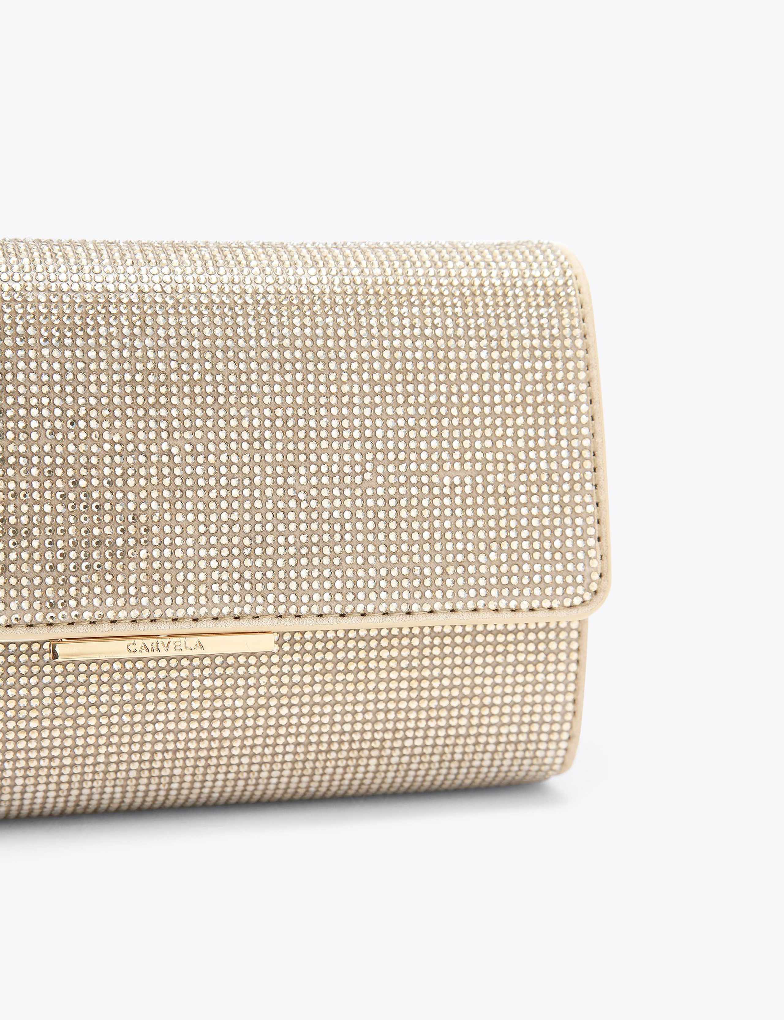 Embellished Chain Strap Clutch Bag 4 of 5