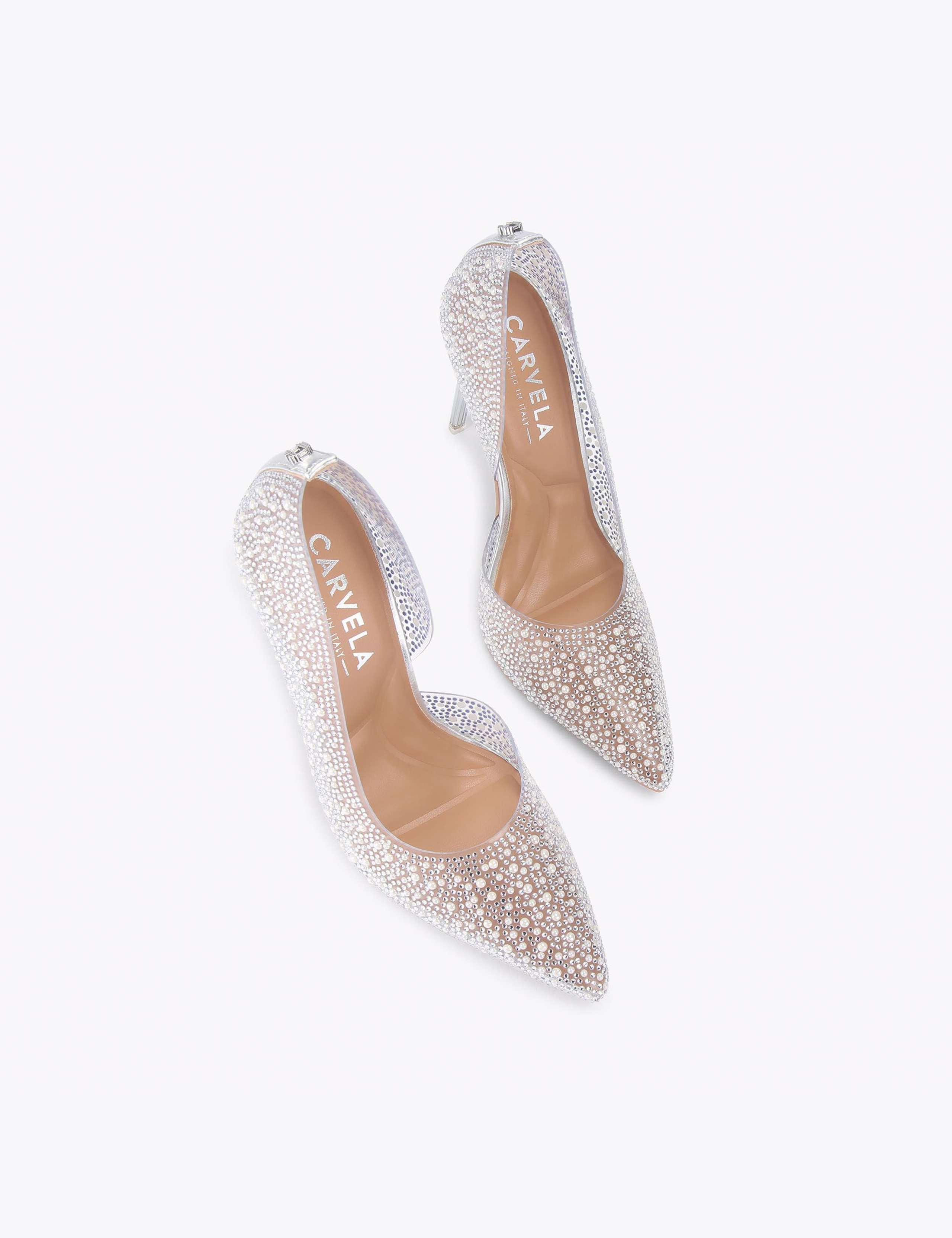 Crystal Embellished Stiletto Heel Court Shoes 2 of 4