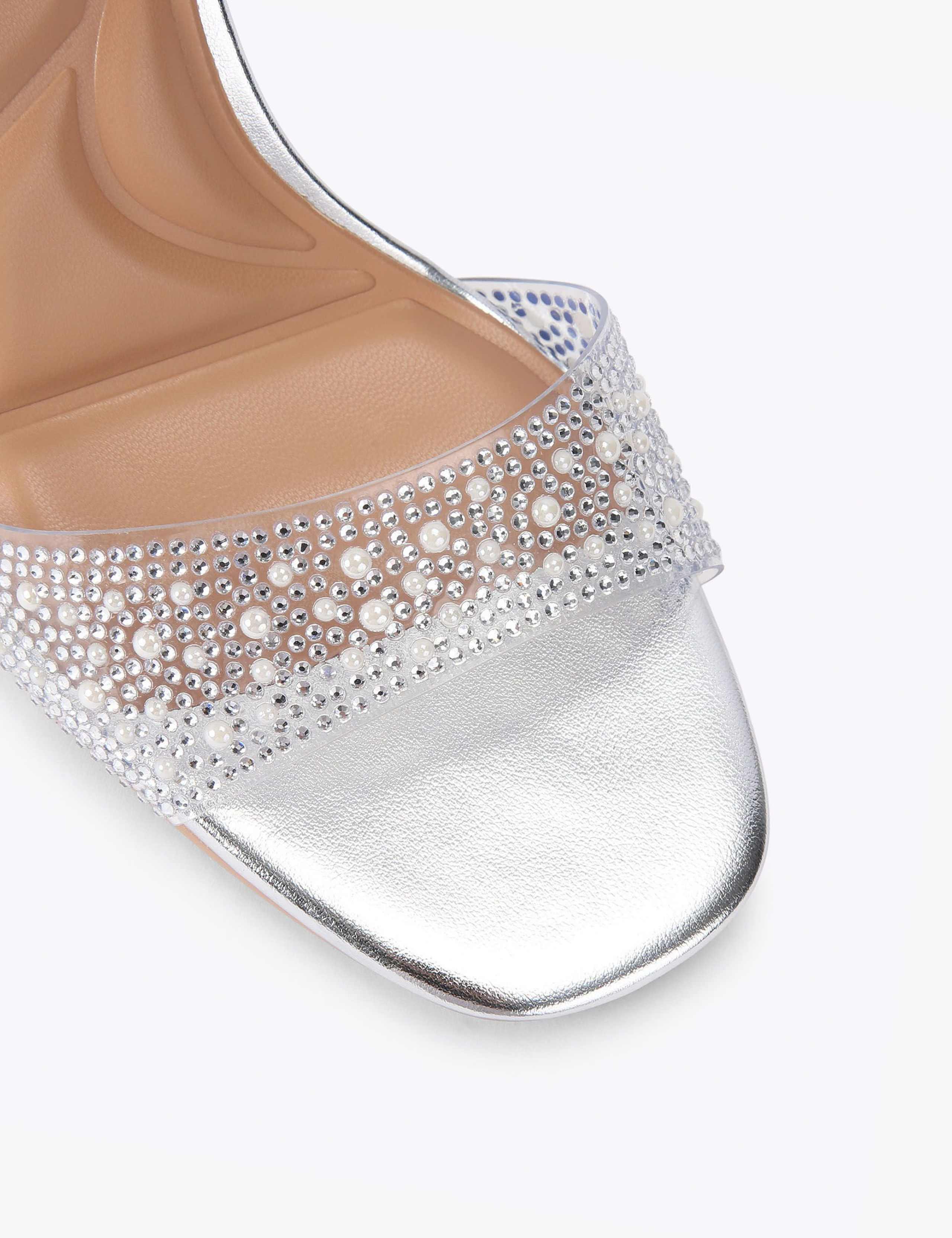 Sparkle Embellished Stiletto Heel Sandals 3 of 4