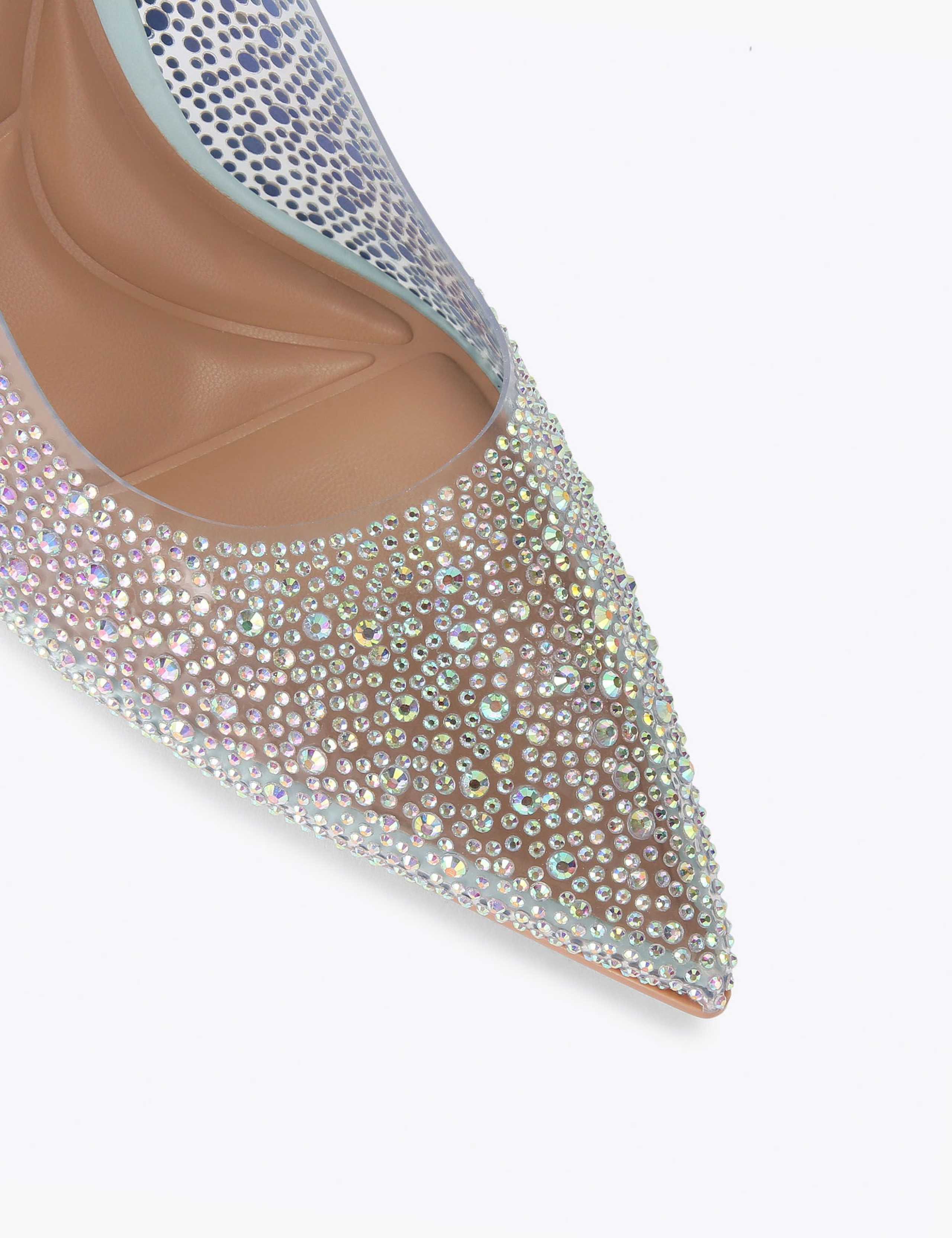 Sparkle Stiletto Heel Slingback Shoes 3 of 4