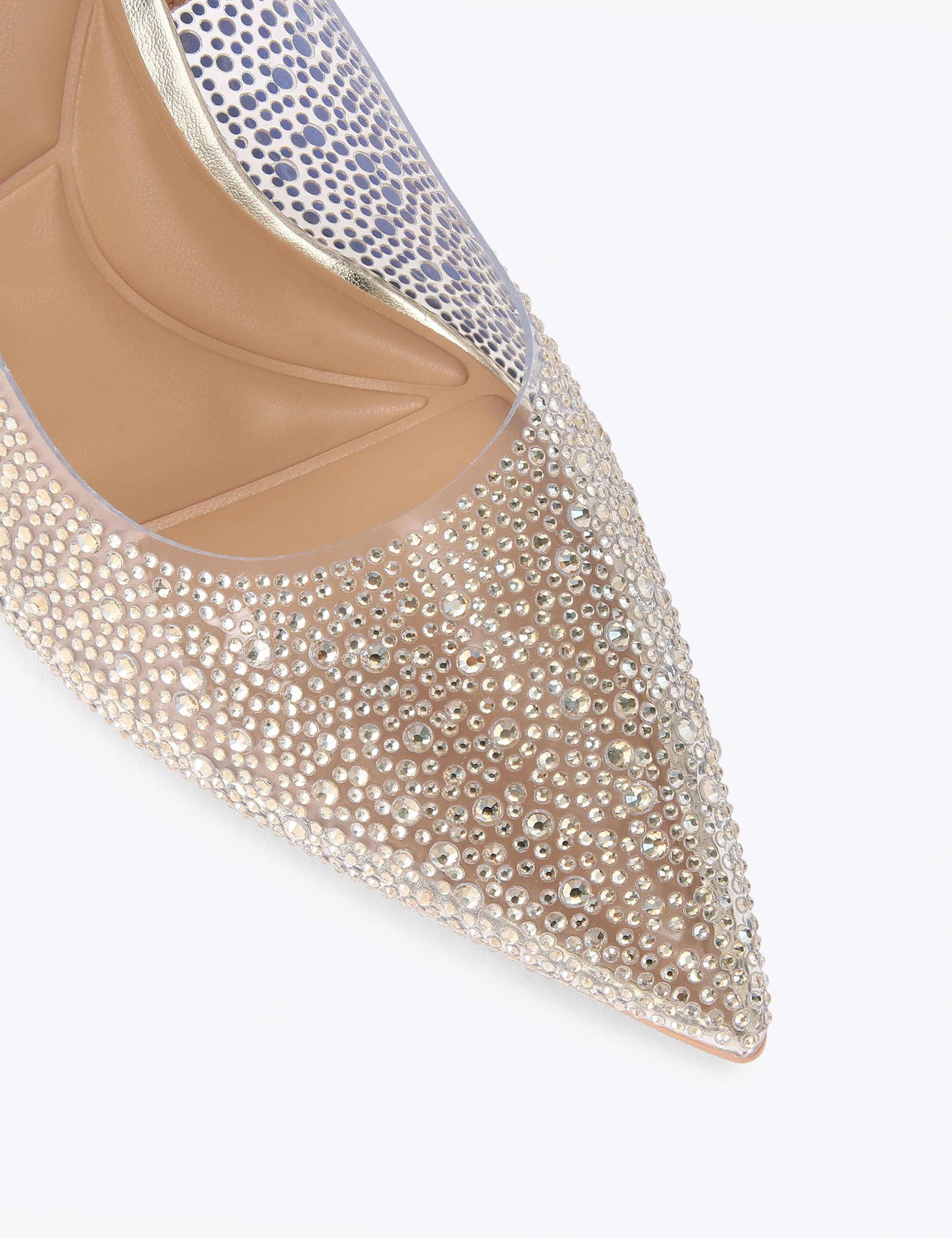 Sparkle Stiletto Heel Slingback Shoes 3 of 4