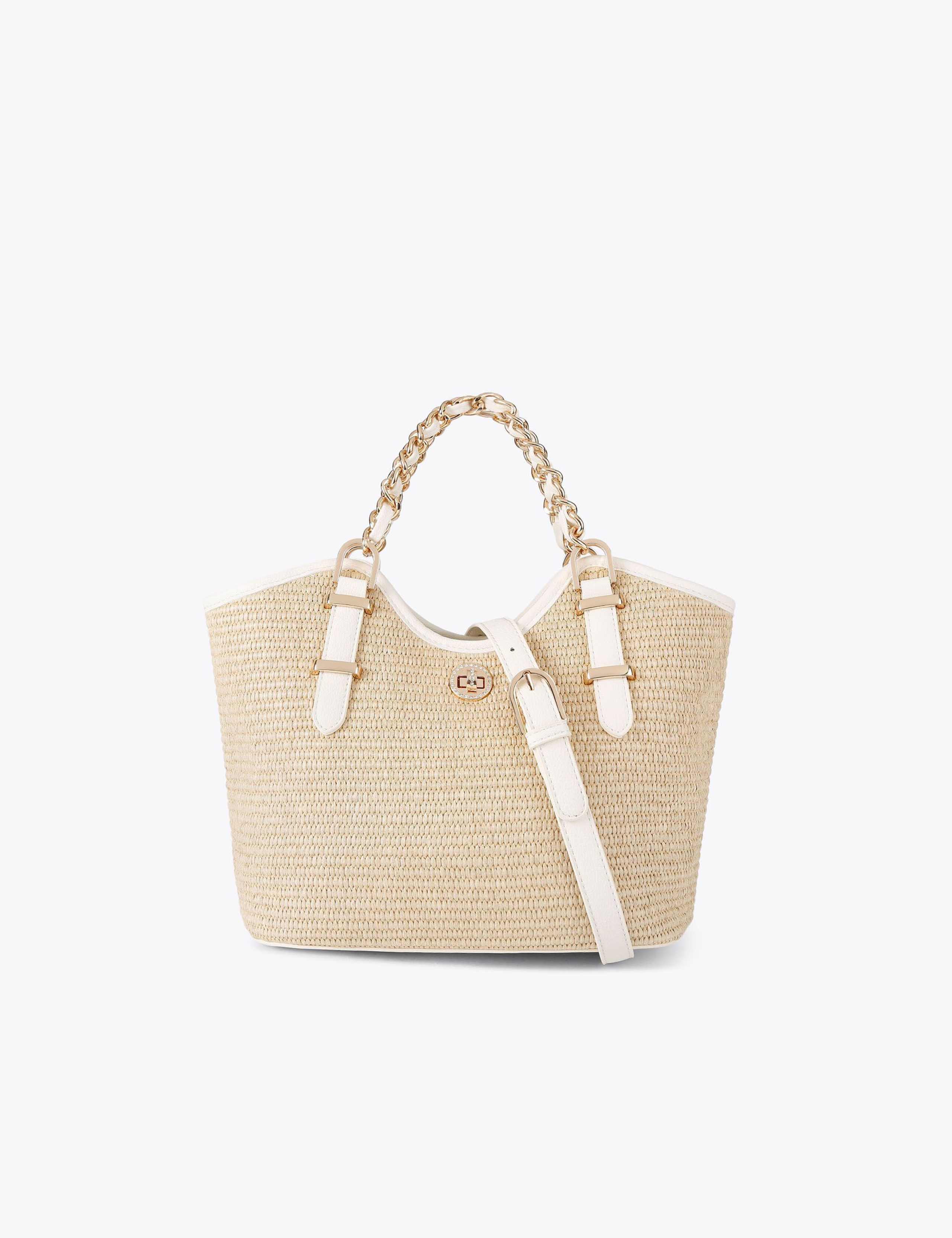 Raffia Mini Tote Bag 1 of 4