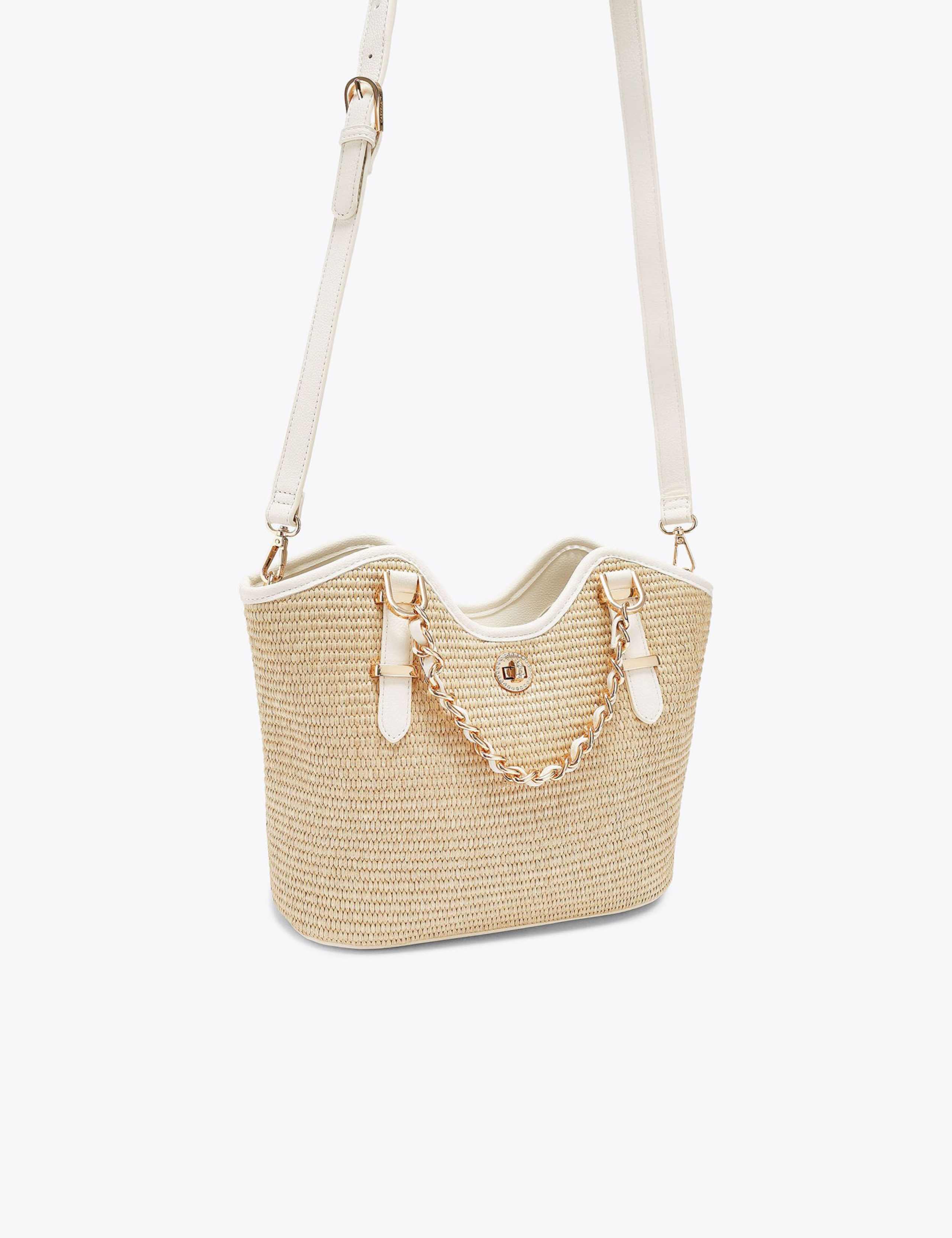 Raffia Mini Tote Bag 2 of 4
