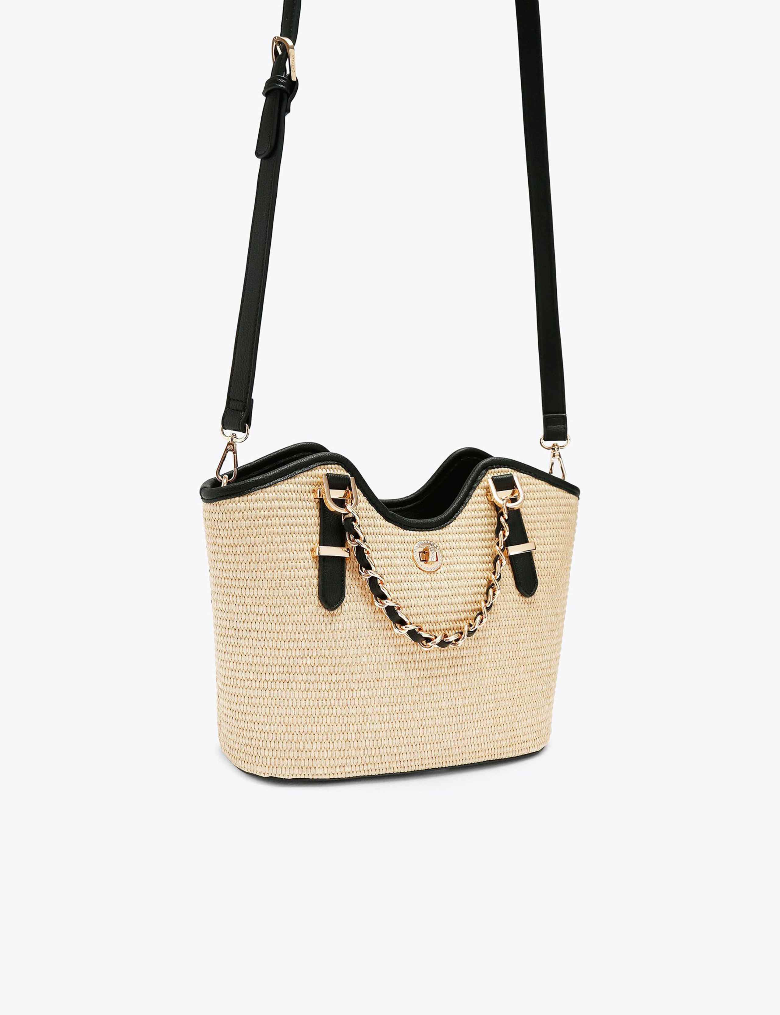 Raffia Mini Tote Bag 2 of 4