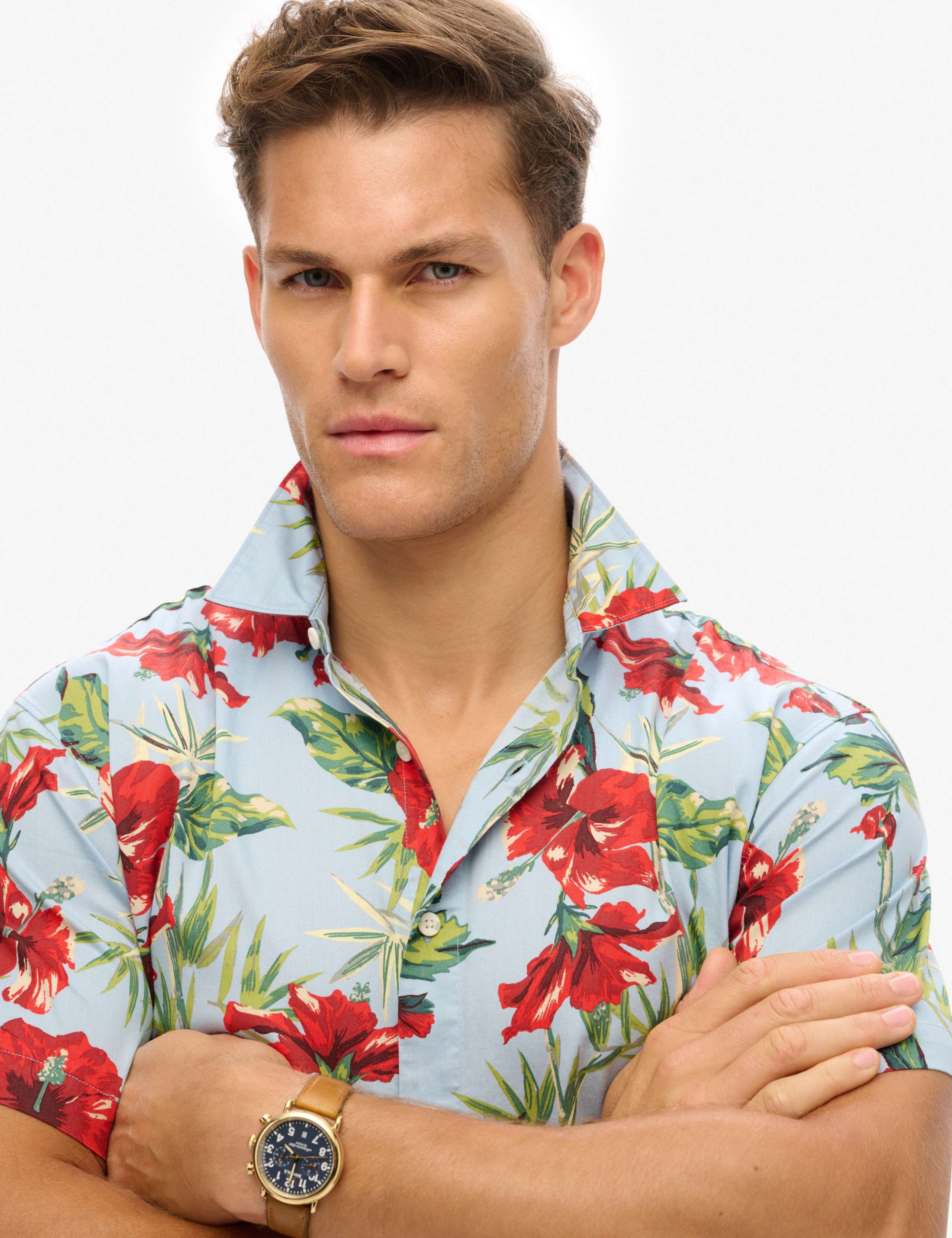 Cotton Blend Hawaiian Shirt 4 of 5