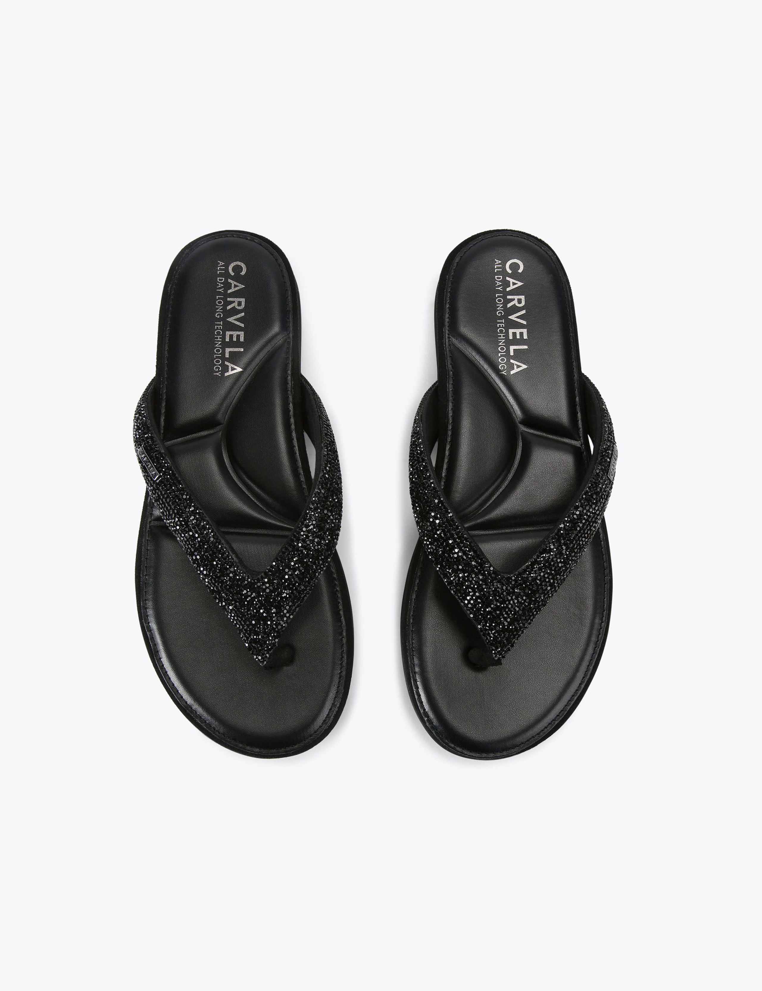 Embellished Flat Flip Flops 2 of 5