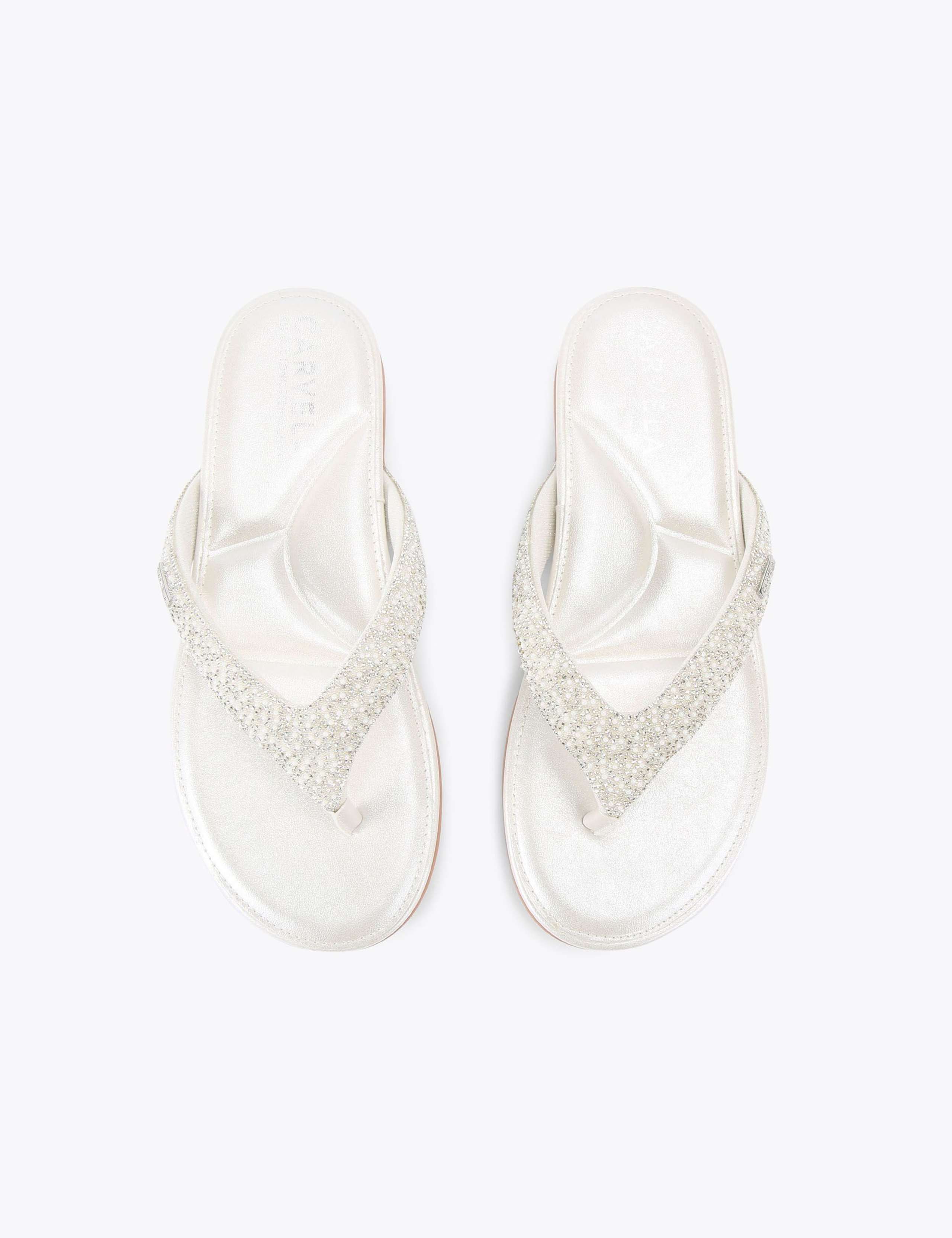 Embellished Flat Flip Flops 2 of 5