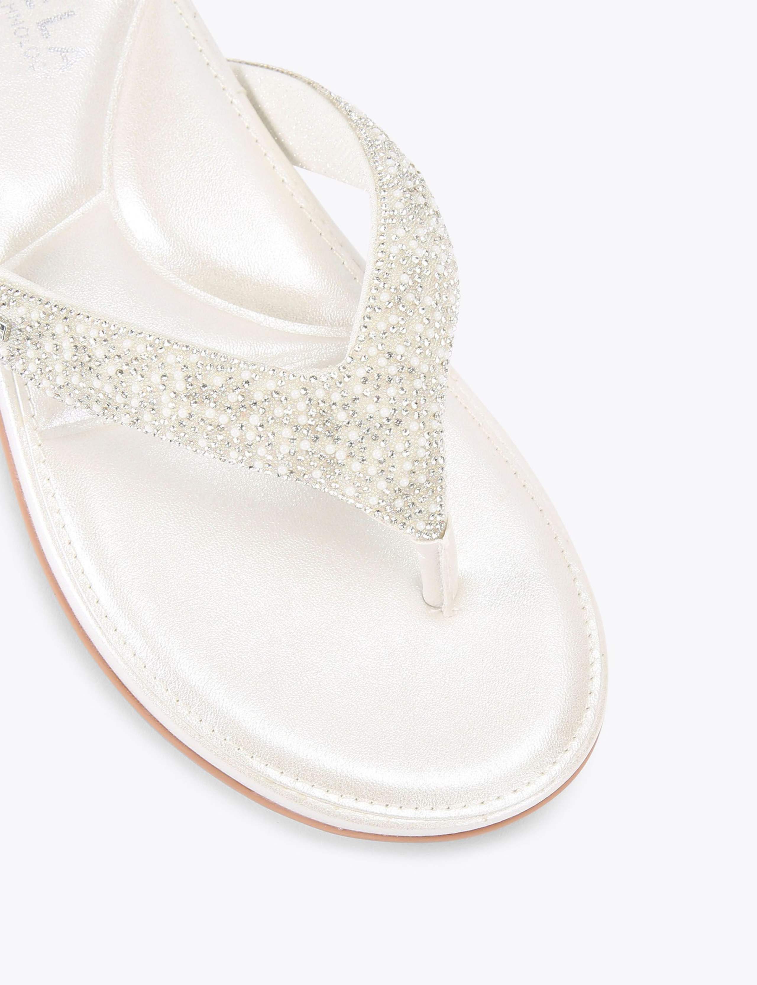 Embellished Flat Flip Flops 4 of 5
