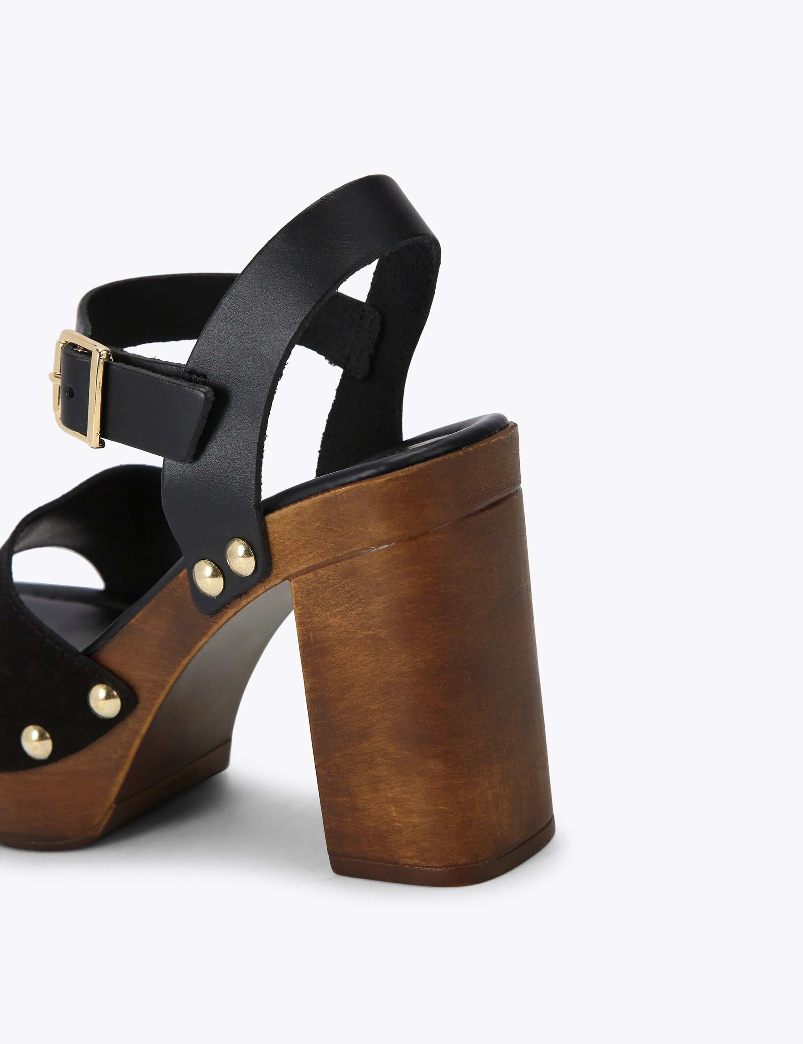 Leather Block Heels 3 of 4