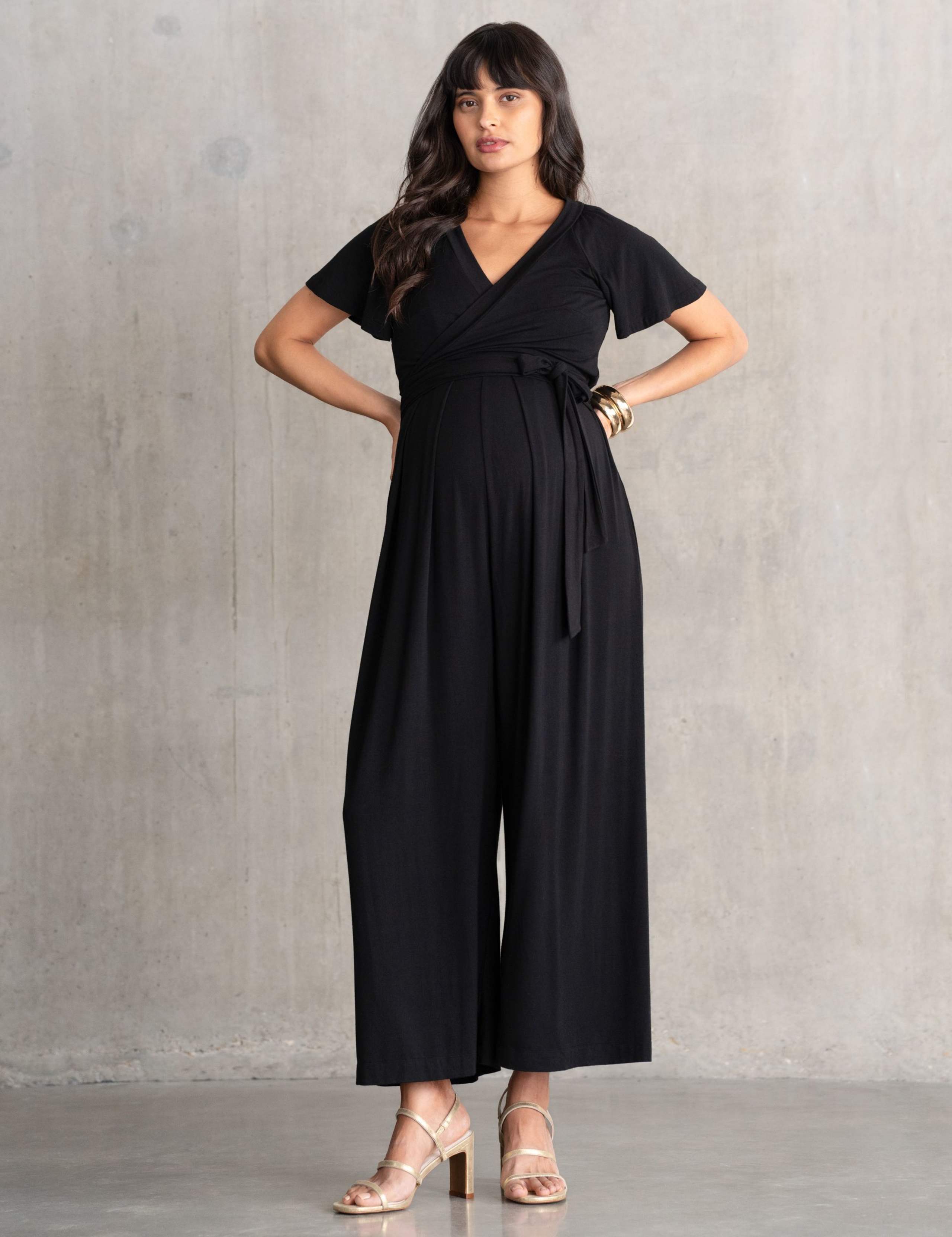 Maternity Jersey Wide Leg Jumpsuit 1 of 7