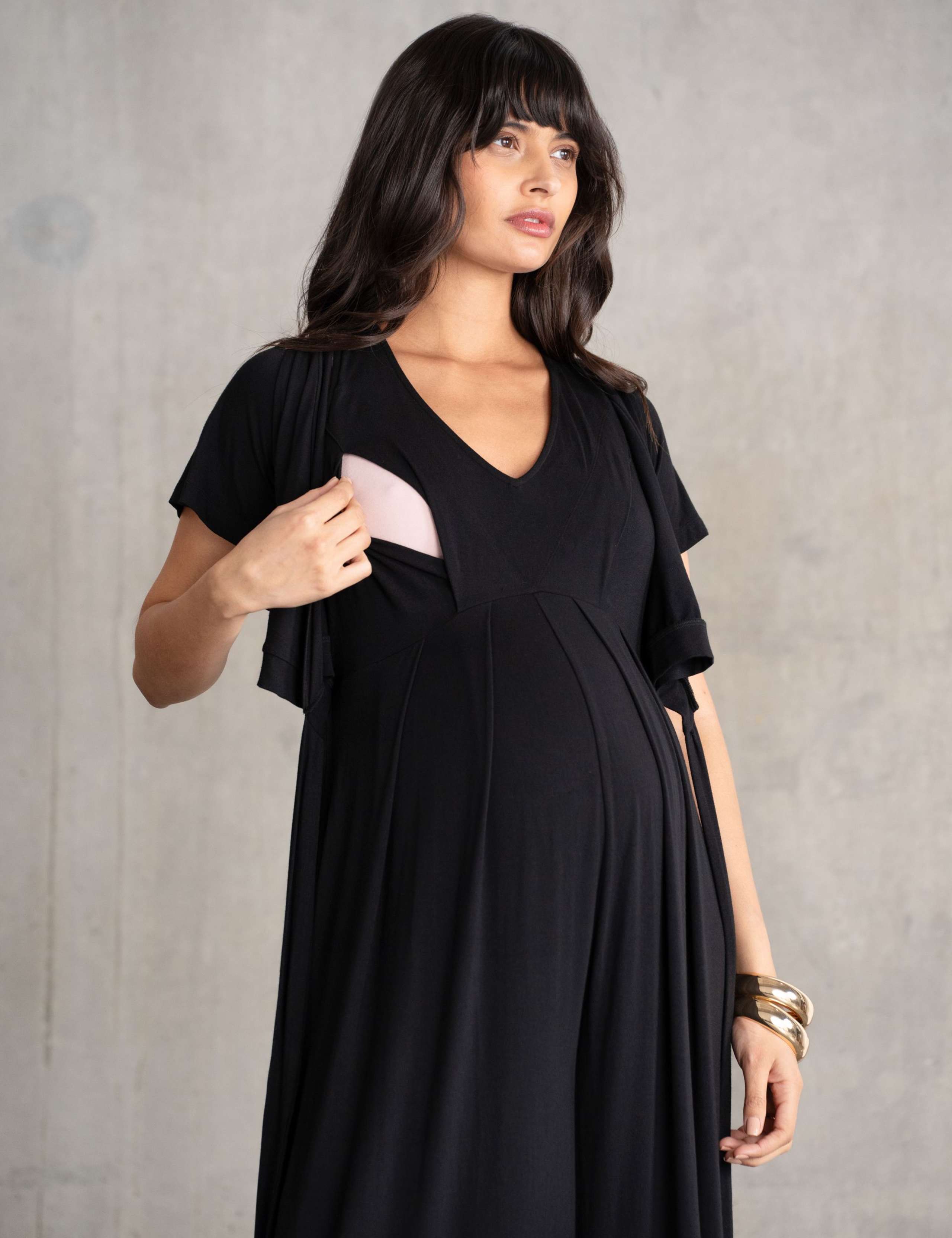 Maternity Jersey Wide Leg Jumpsuit 3 of 7