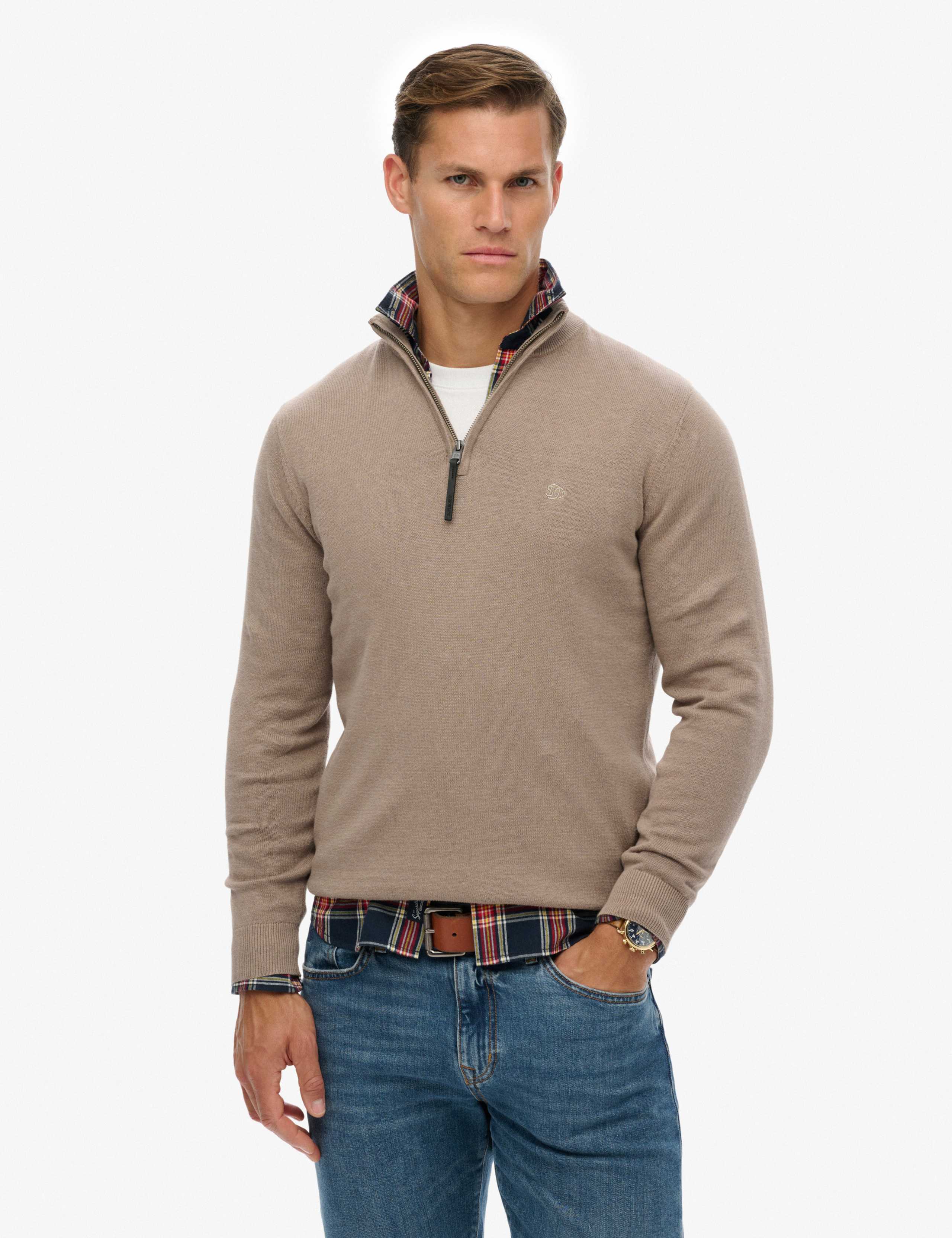 Pure Cotton Half Zip Jumper 4 of 6