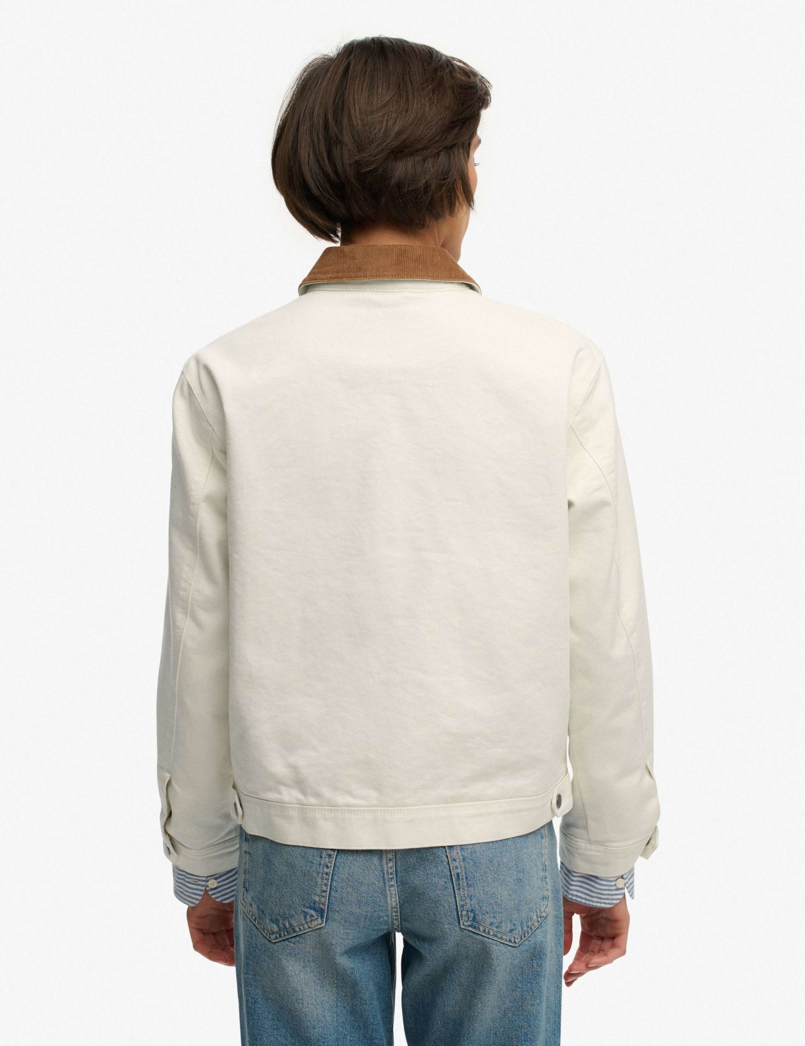 Cotton Rich Twill Cord Collar Utility Jacket 6 of 8