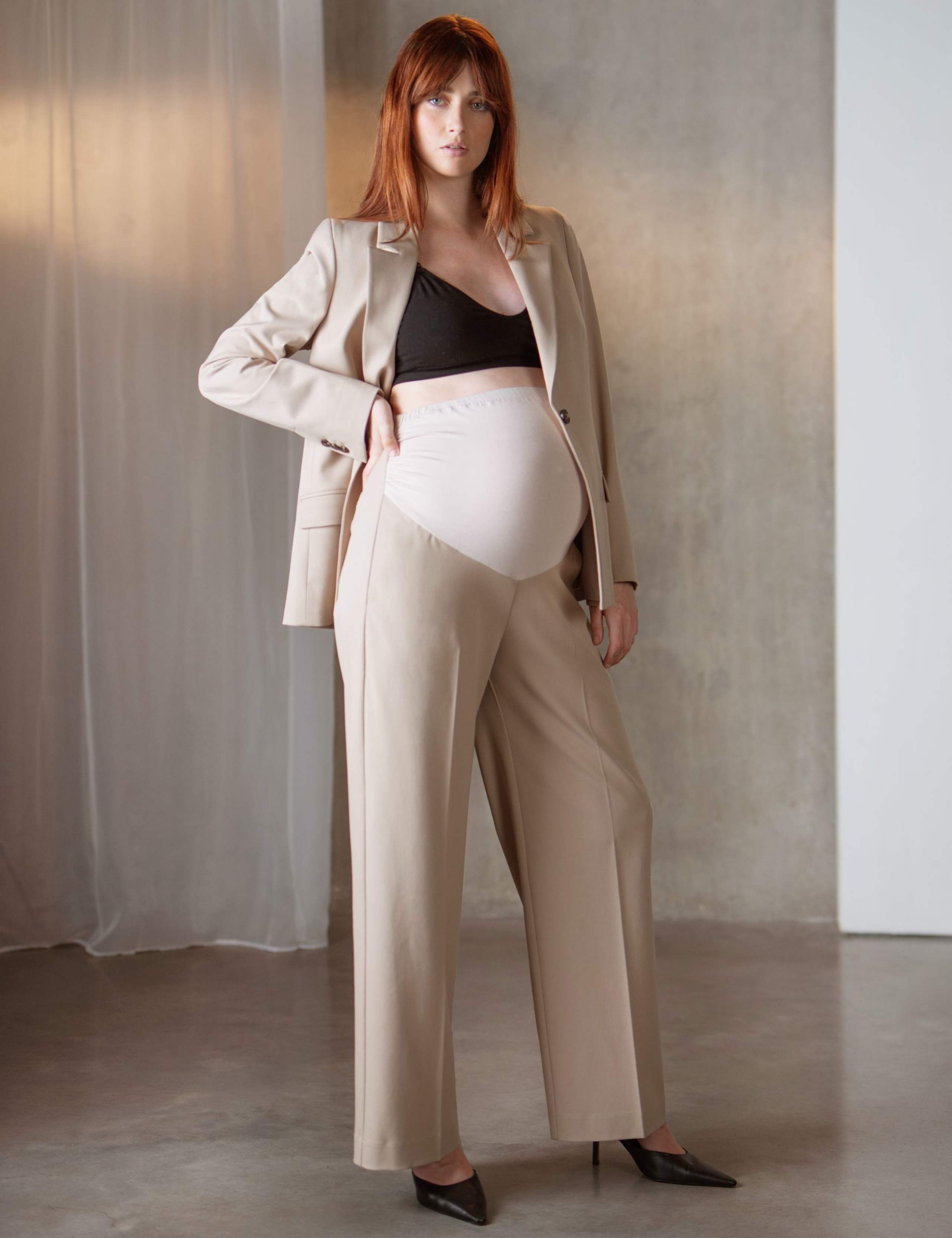 Maternity Over Bump Wide Leg Trousers 1 of 4