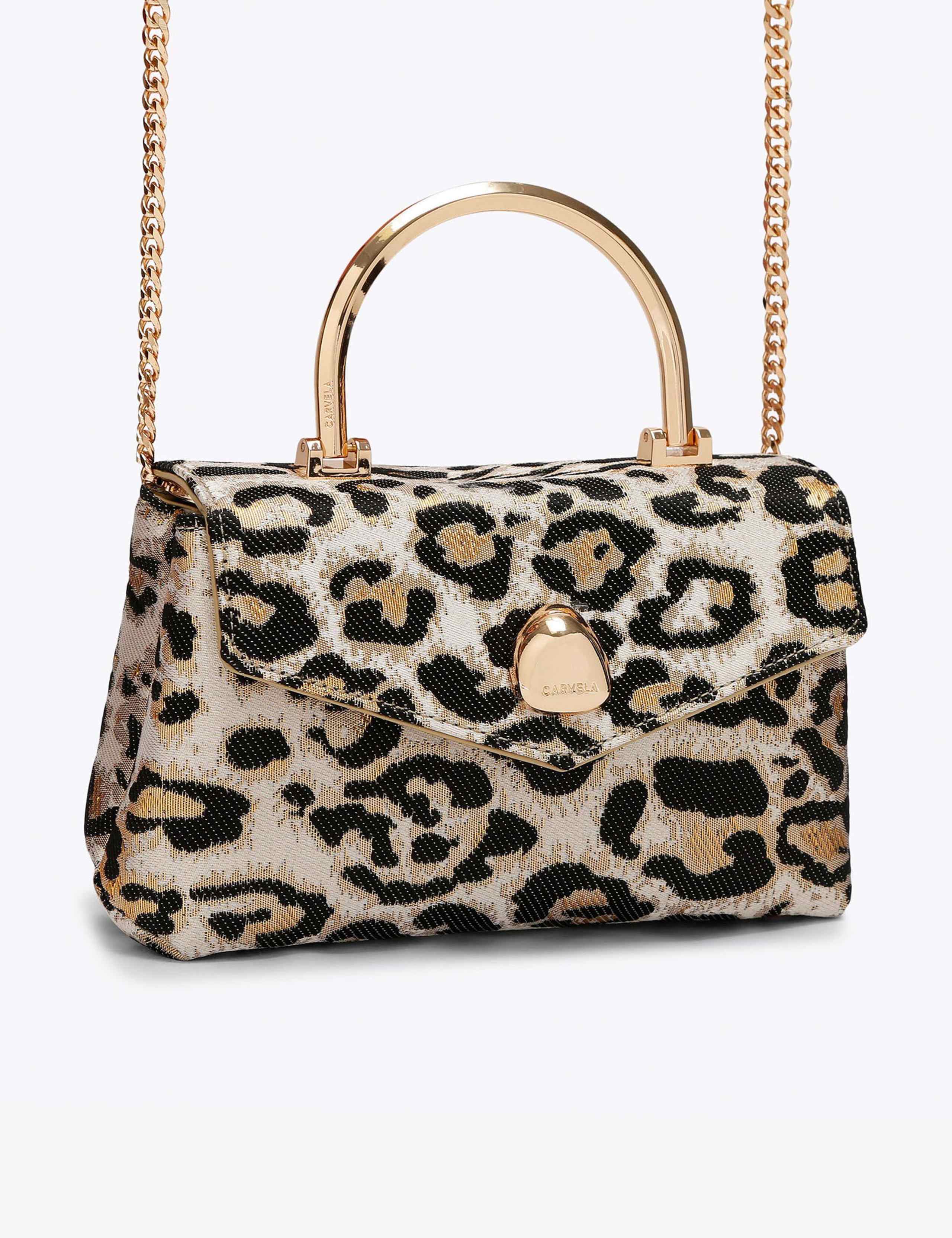 Animal Print Top Handle Grab Bag 2 of 5