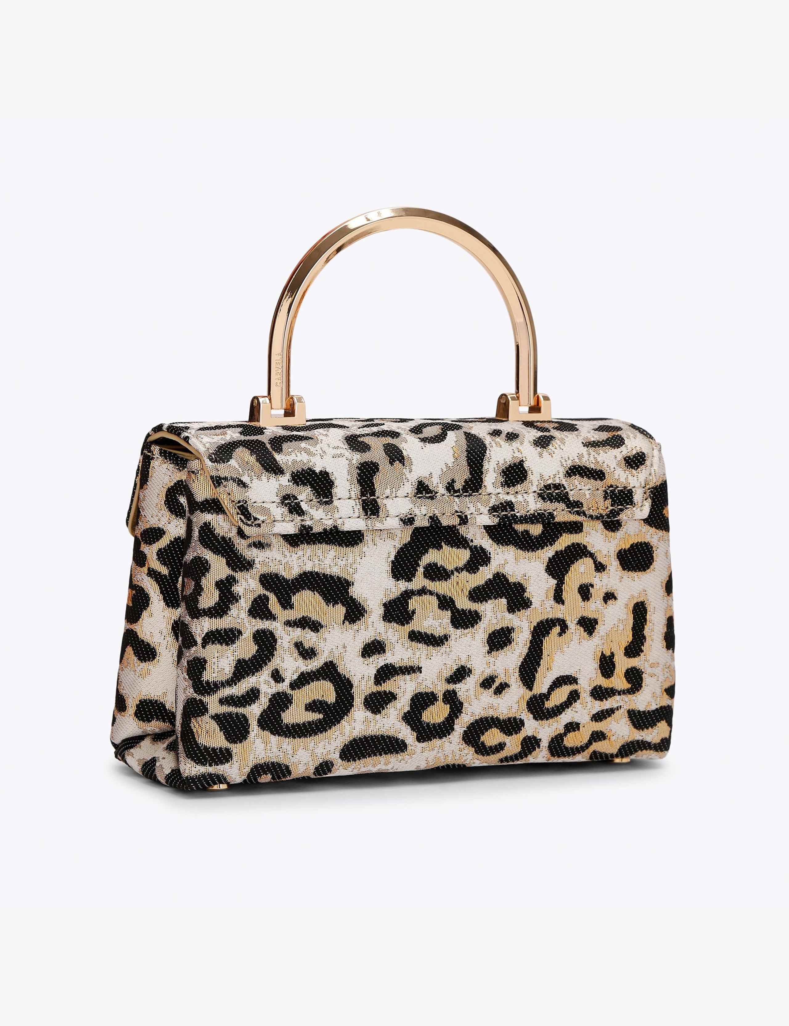 Animal Print Top Handle Grab Bag 3 of 5