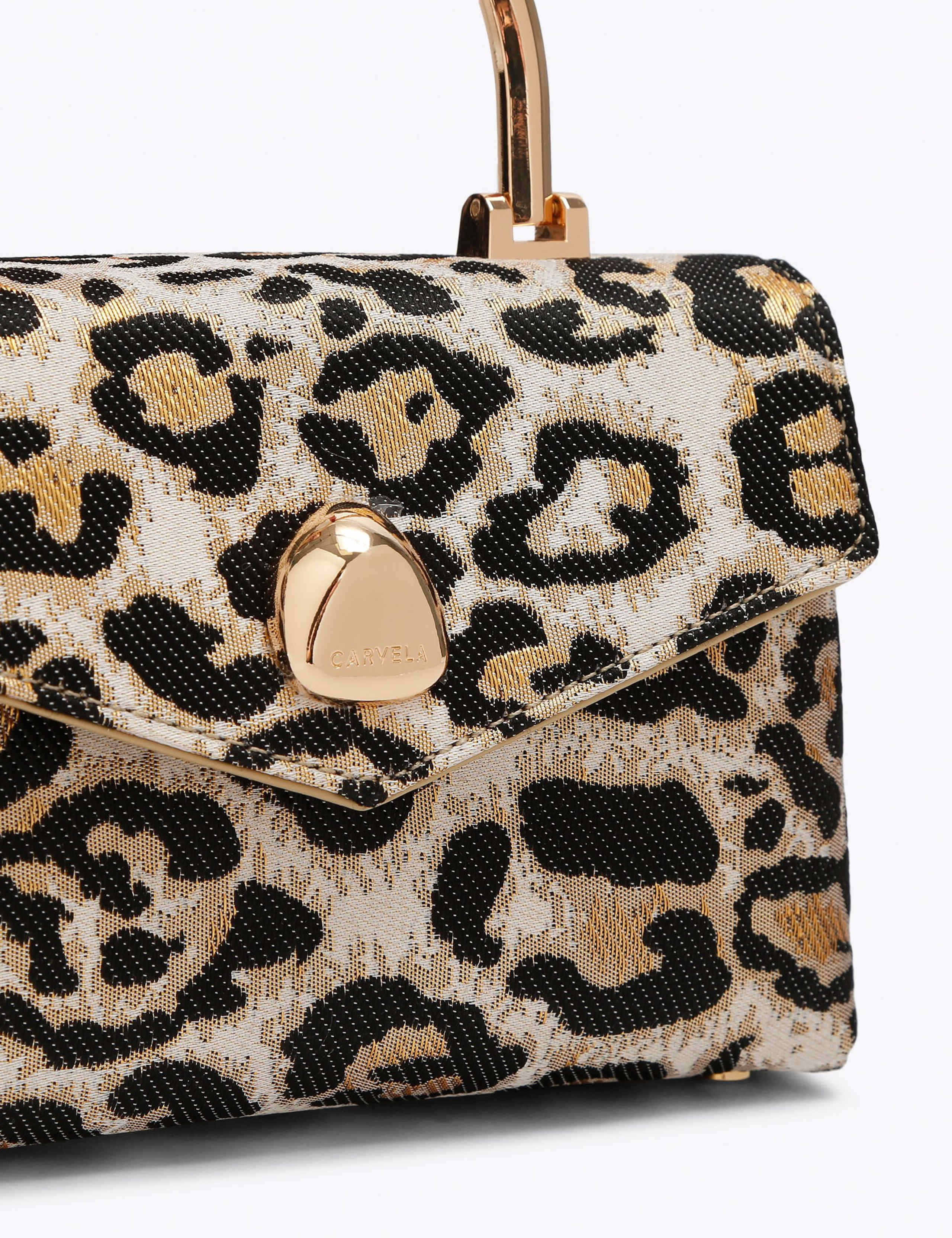 Animal Print Top Handle Grab Bag 4 of 5