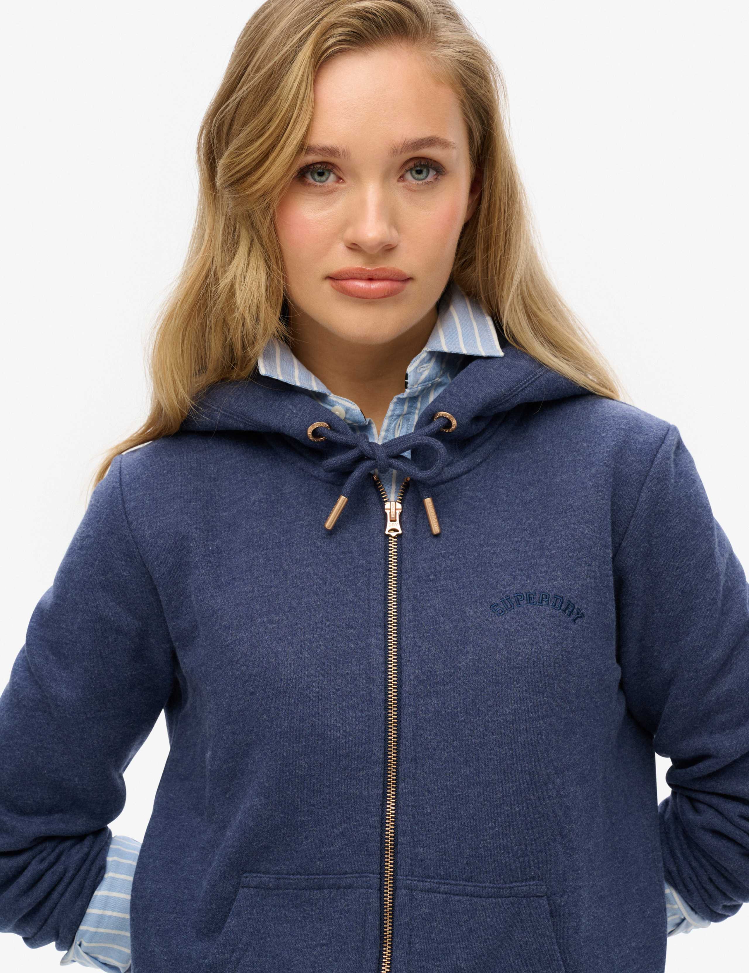 Cotton Rich Logo Zip Up Hoodie 5 of 6