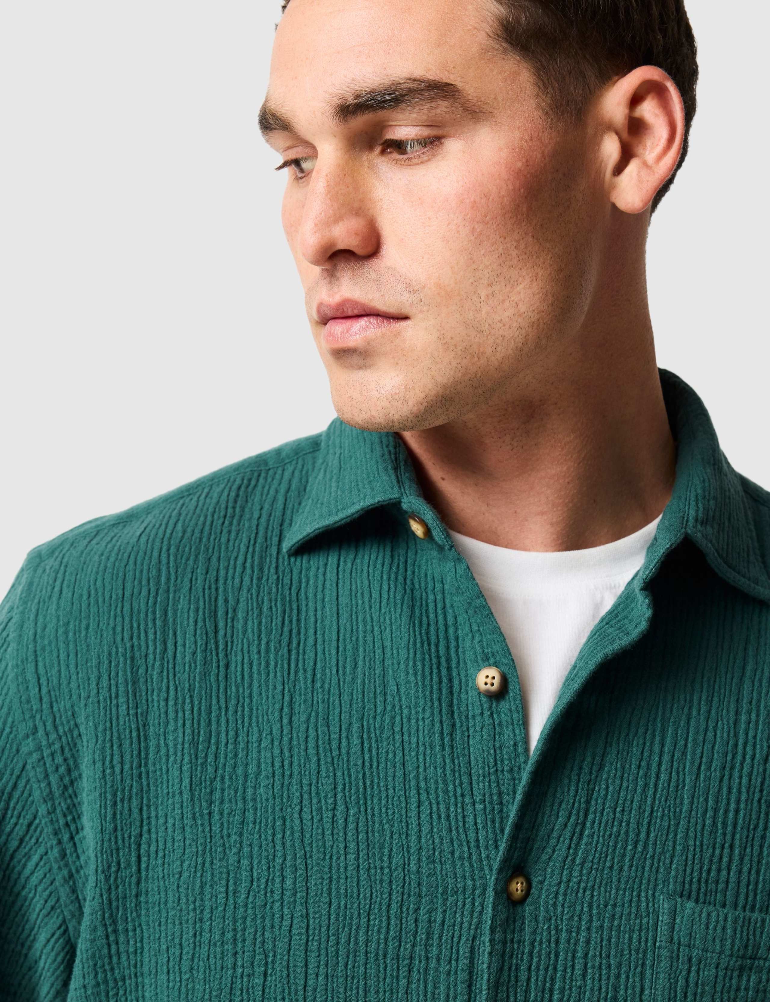 Adams Cotton Rich Textured Shirt 2 of 4