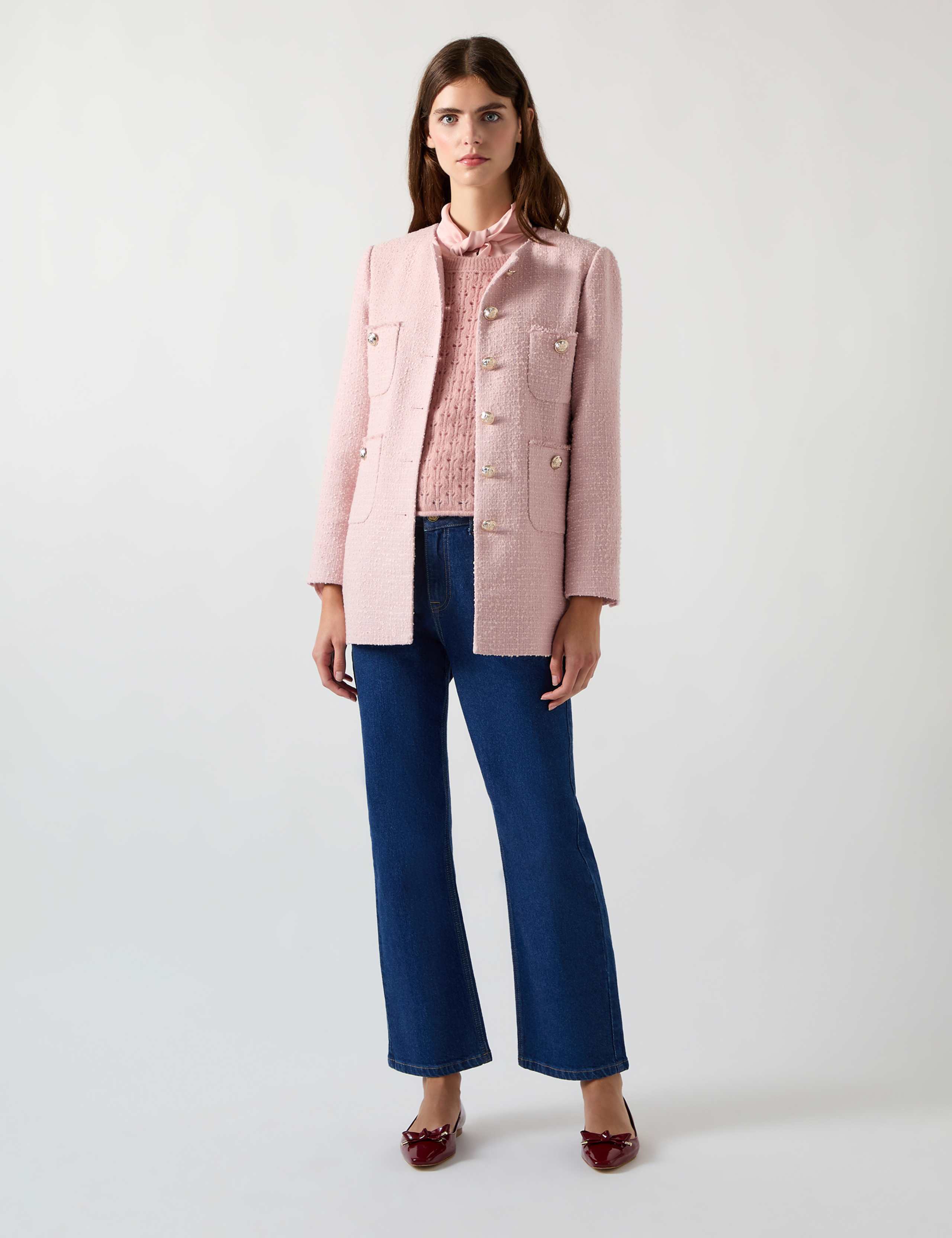 Tweed Textured Longline Utility Jacket 4 of 4