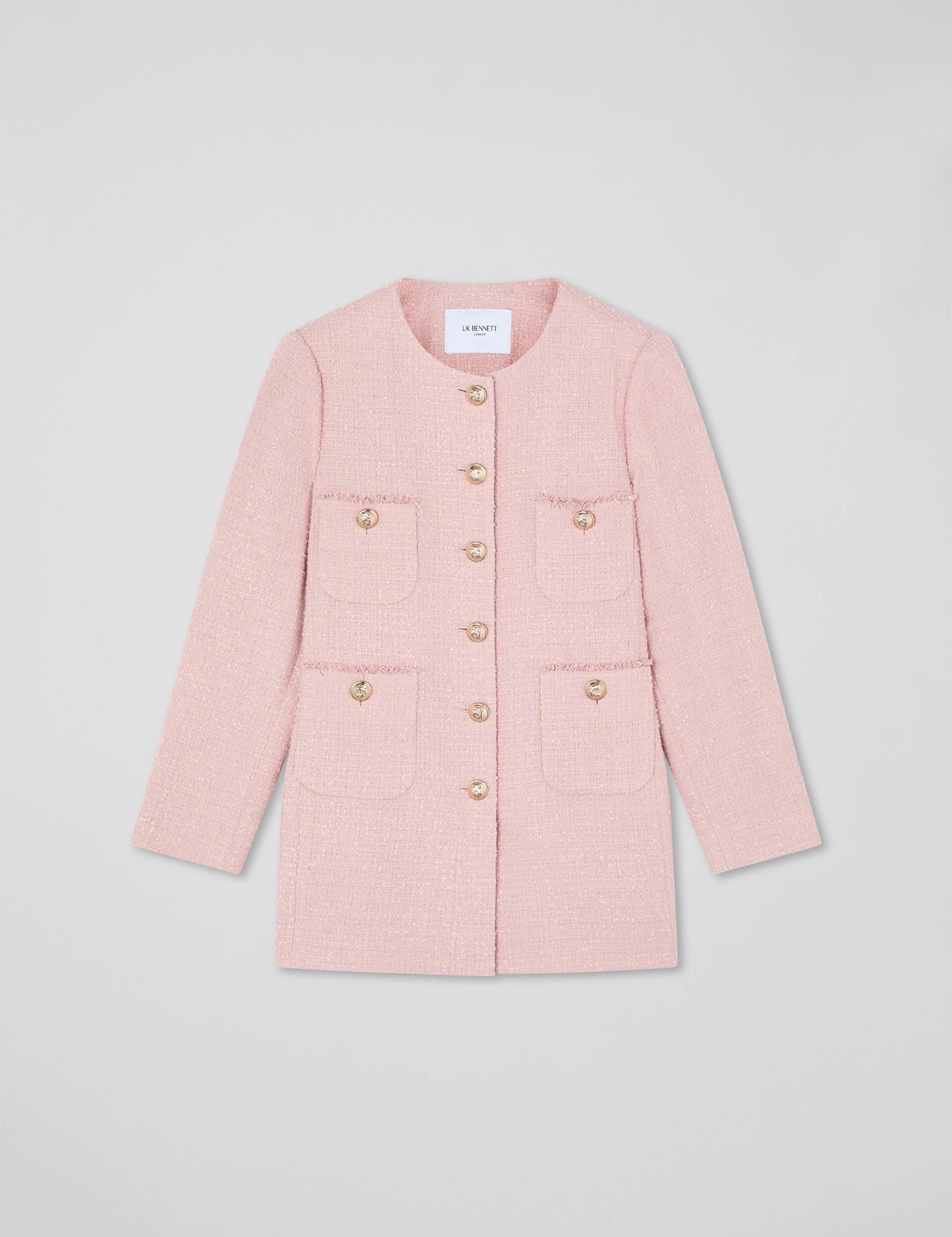 Tweed Textured Longline Utility Jacket 2 of 4