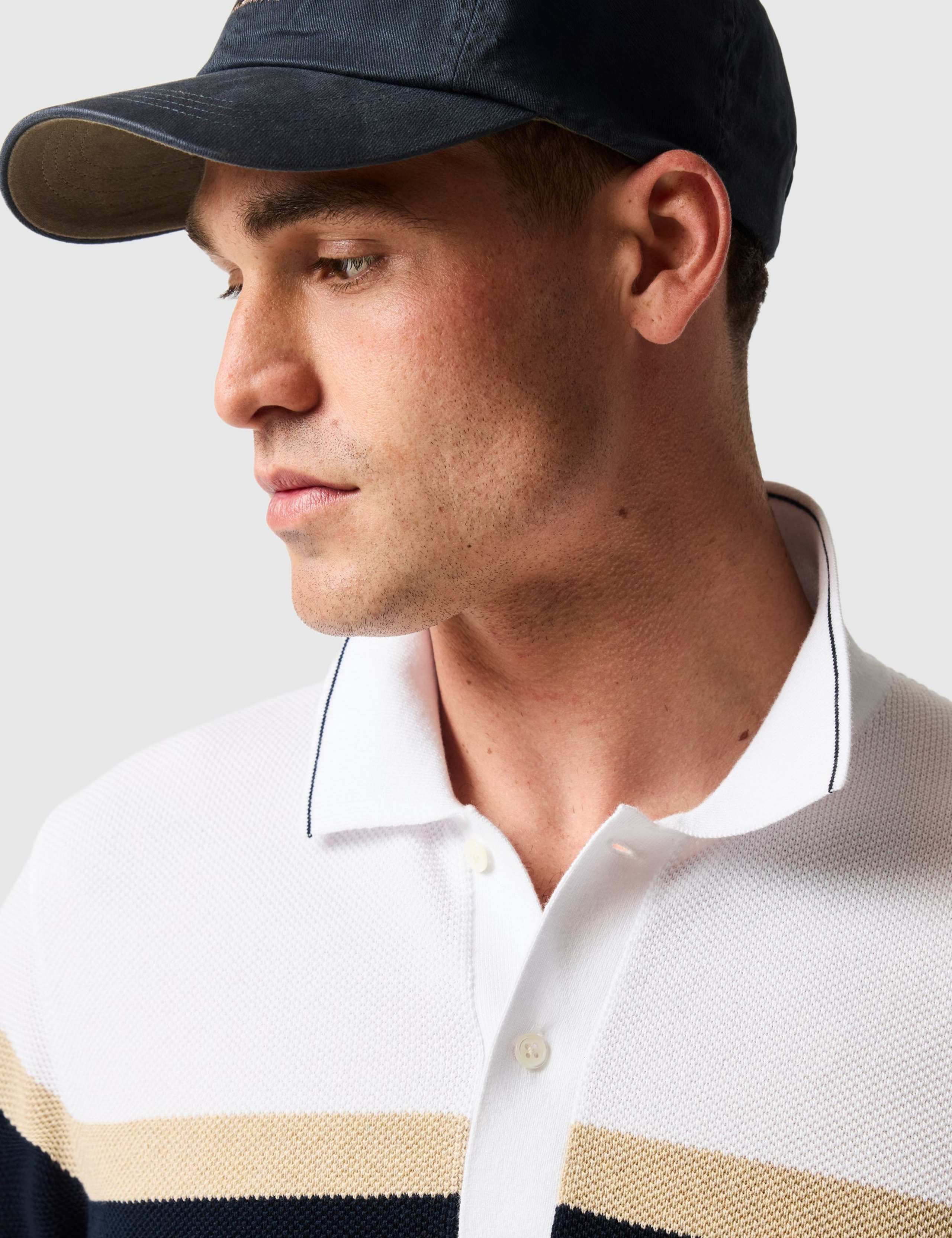 Barret Reef Pure Cotton Knitted Polo Shirt 3 of 6