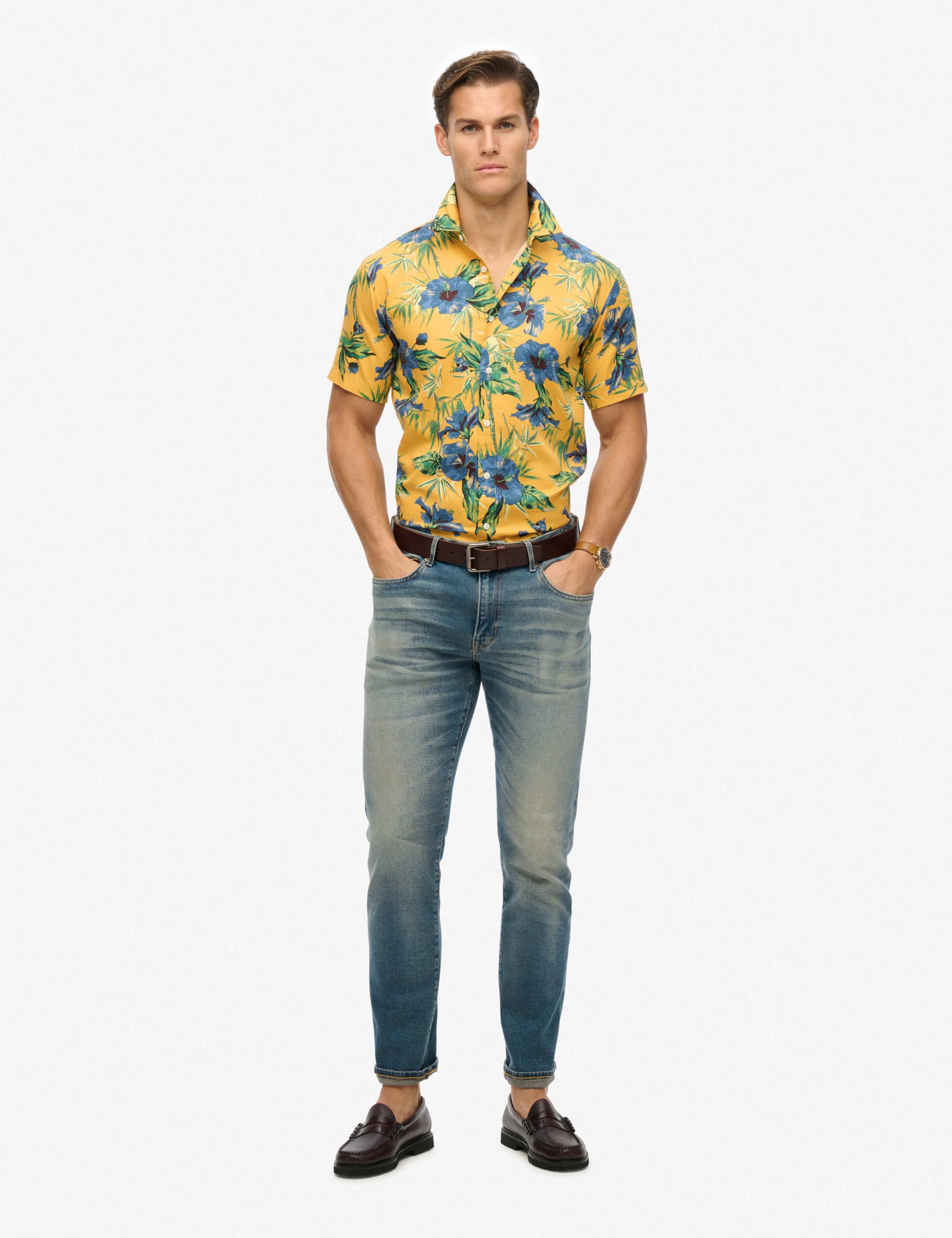 Cotton Blend Hawaiian Shirt 3 of 6