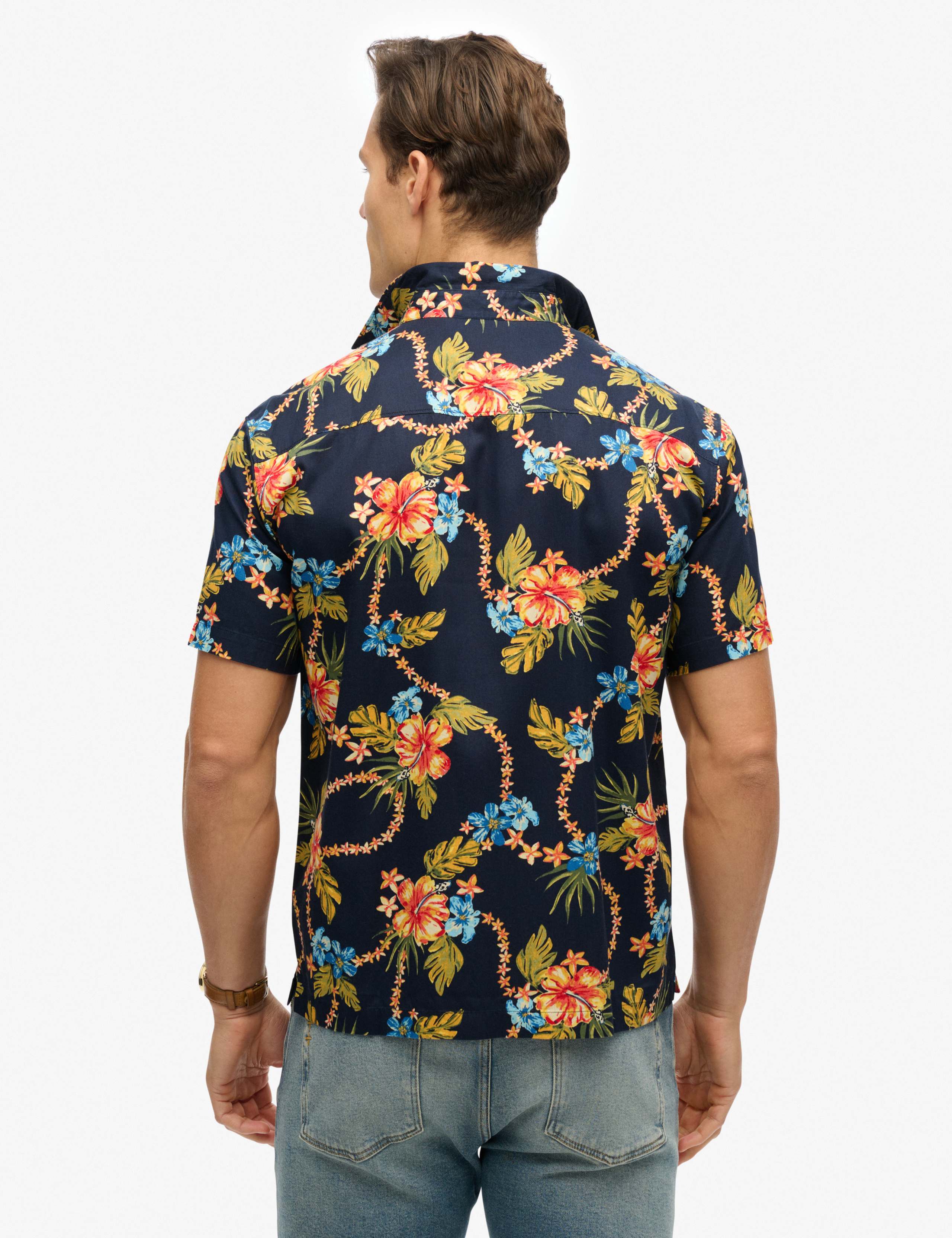 Cotton Blend Hawaiian Shirt 4 of 6