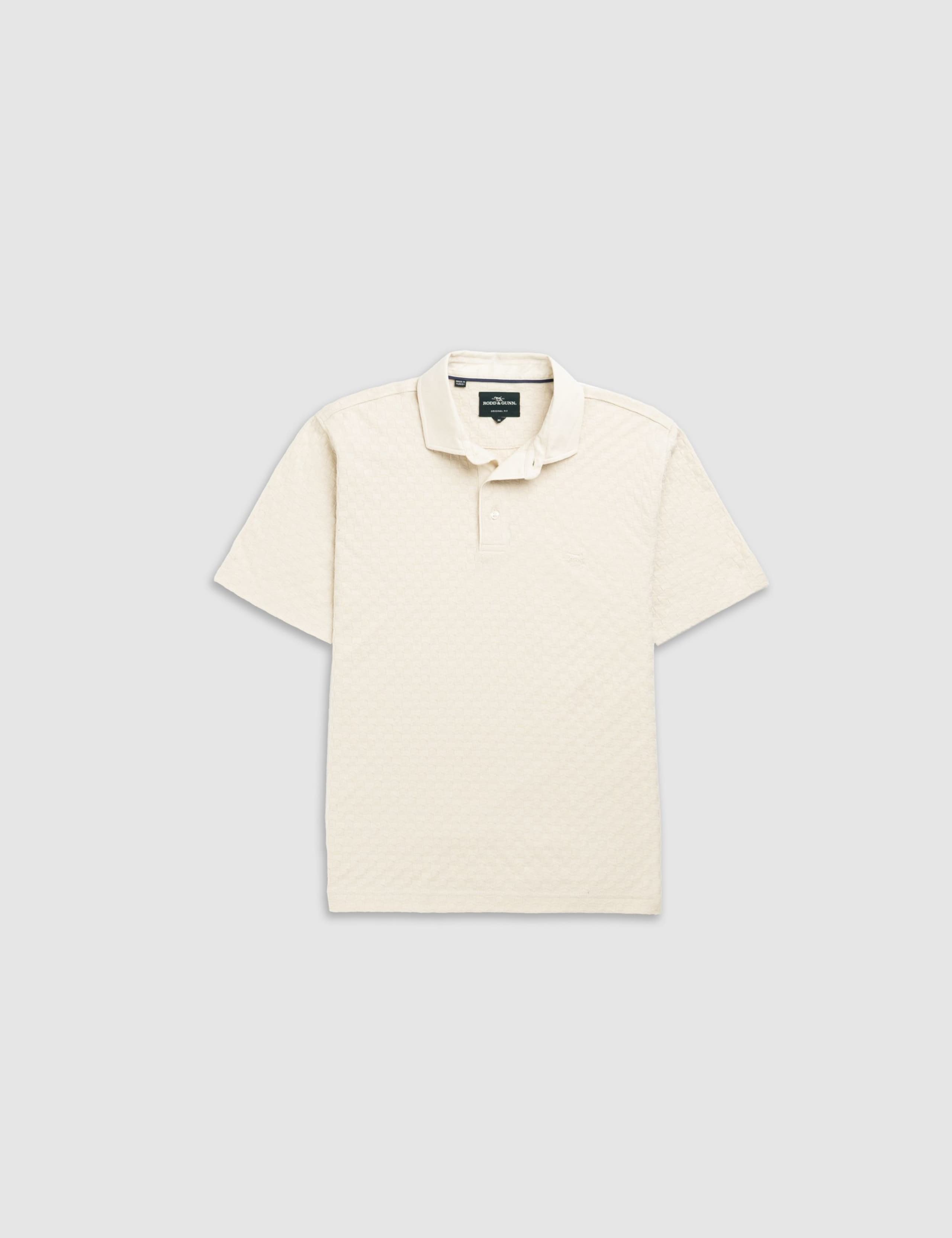 Huntsbury Pure Cotton Textured Polo Shirt 5 of 6