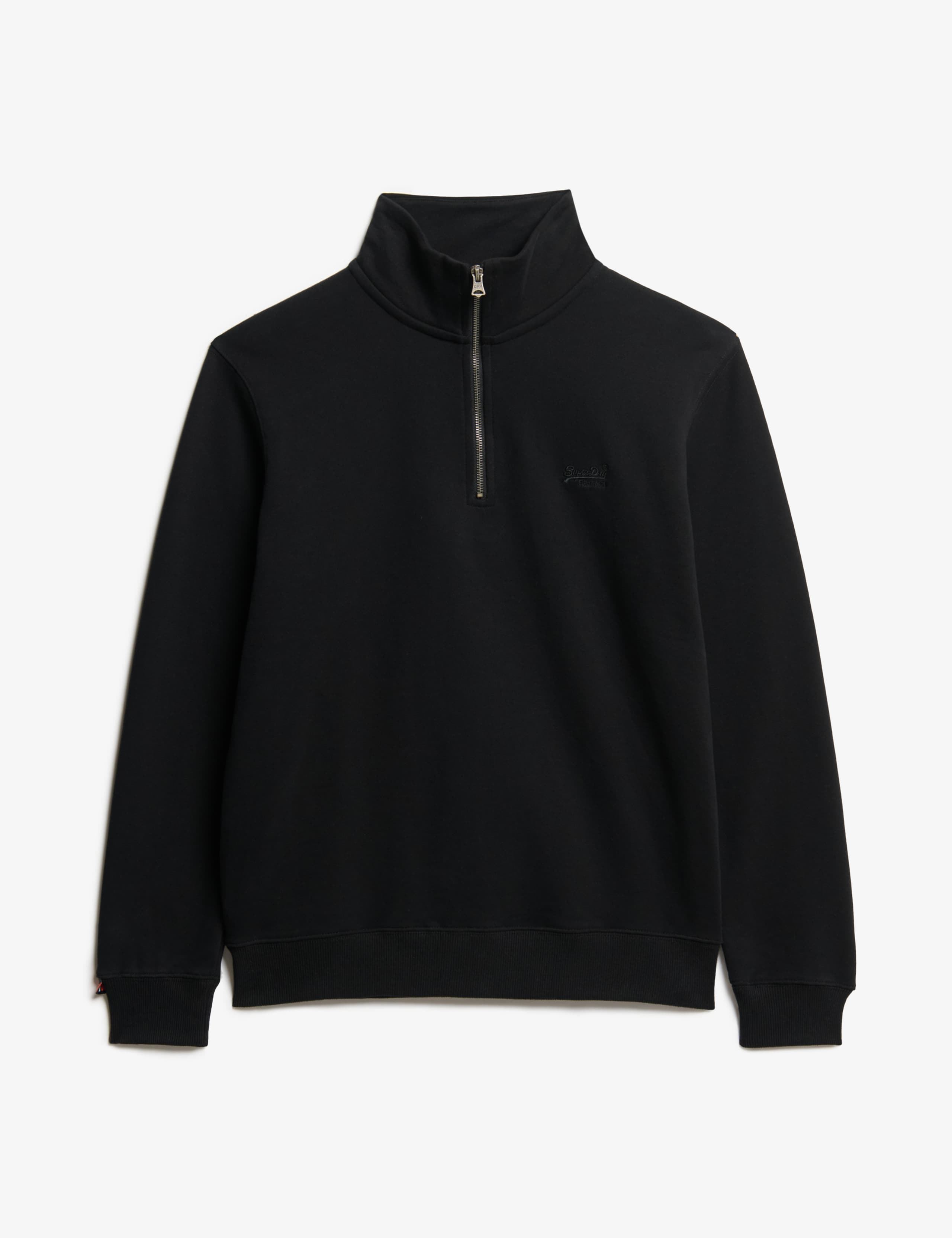 Cotton Rich Half Zip Henley Sweatshirt 2 of 6