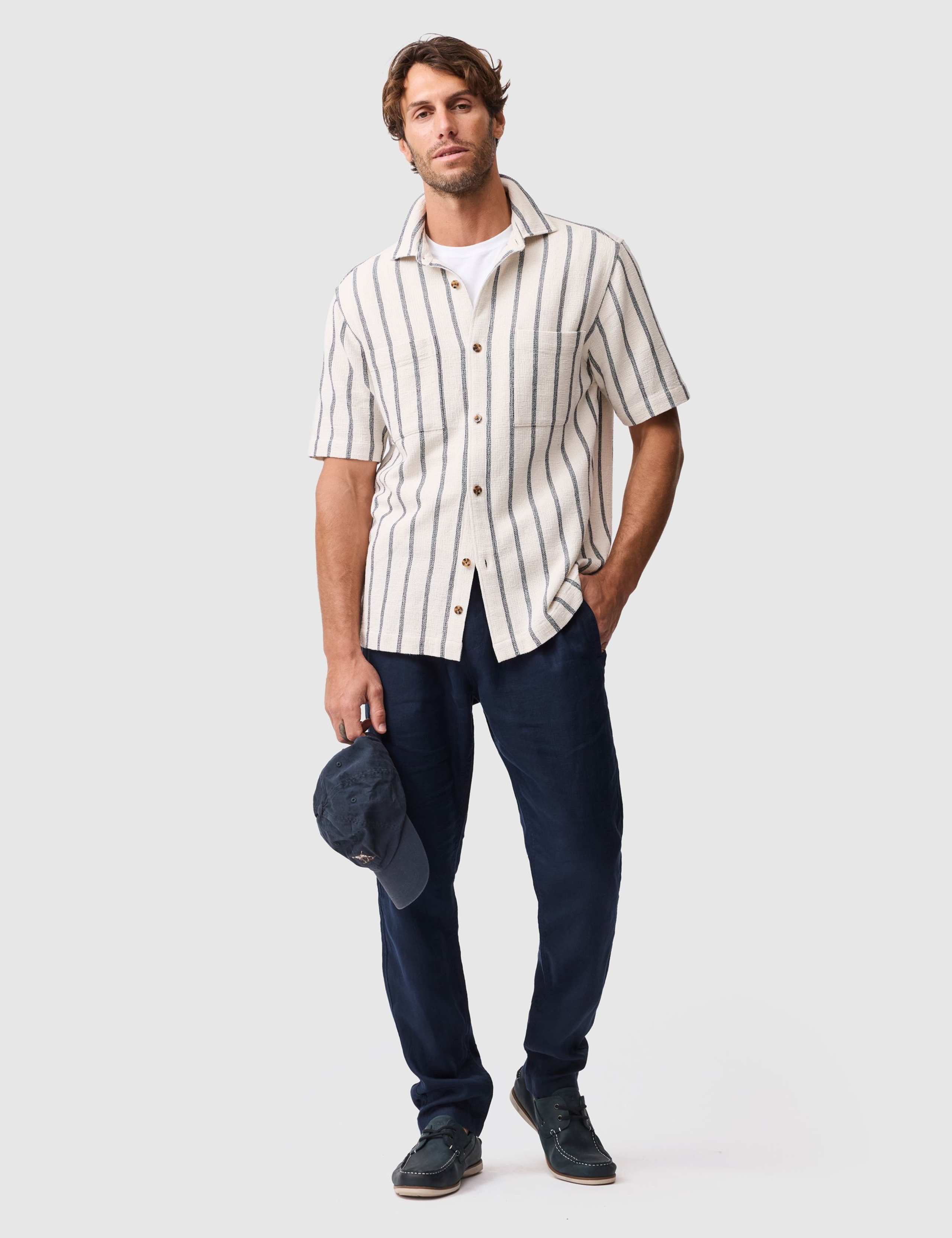 Melford Cotton Rich Striped Shirt 2 of 5