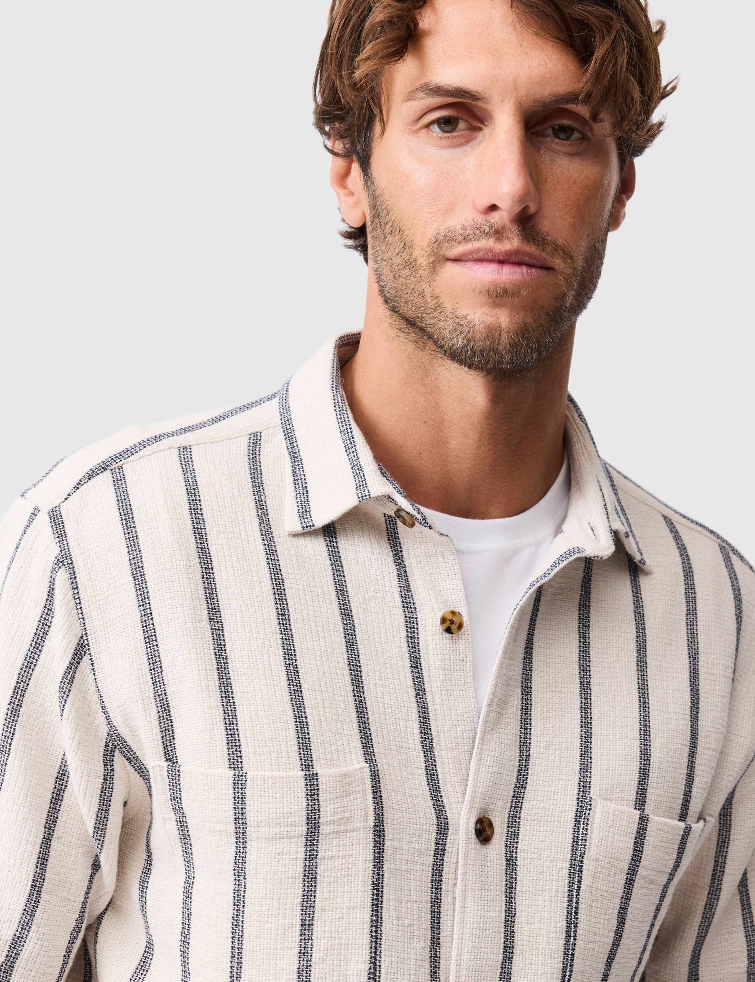 Melford Cotton Rich Striped Shirt 3 of 5